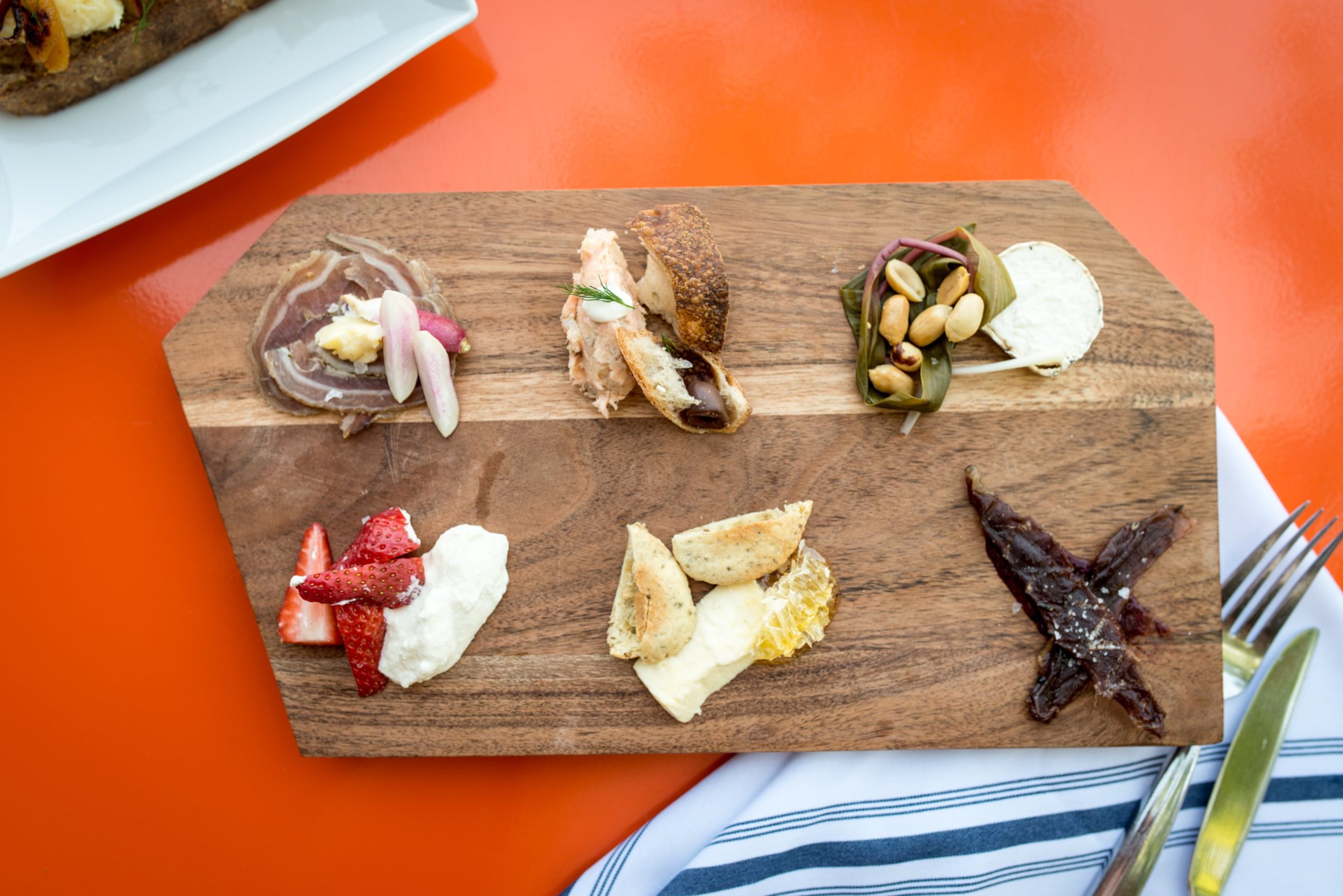 Charcuterie/Fromage Board, with an assortment of shareable combinations. Photo credit- Mia Yakel.