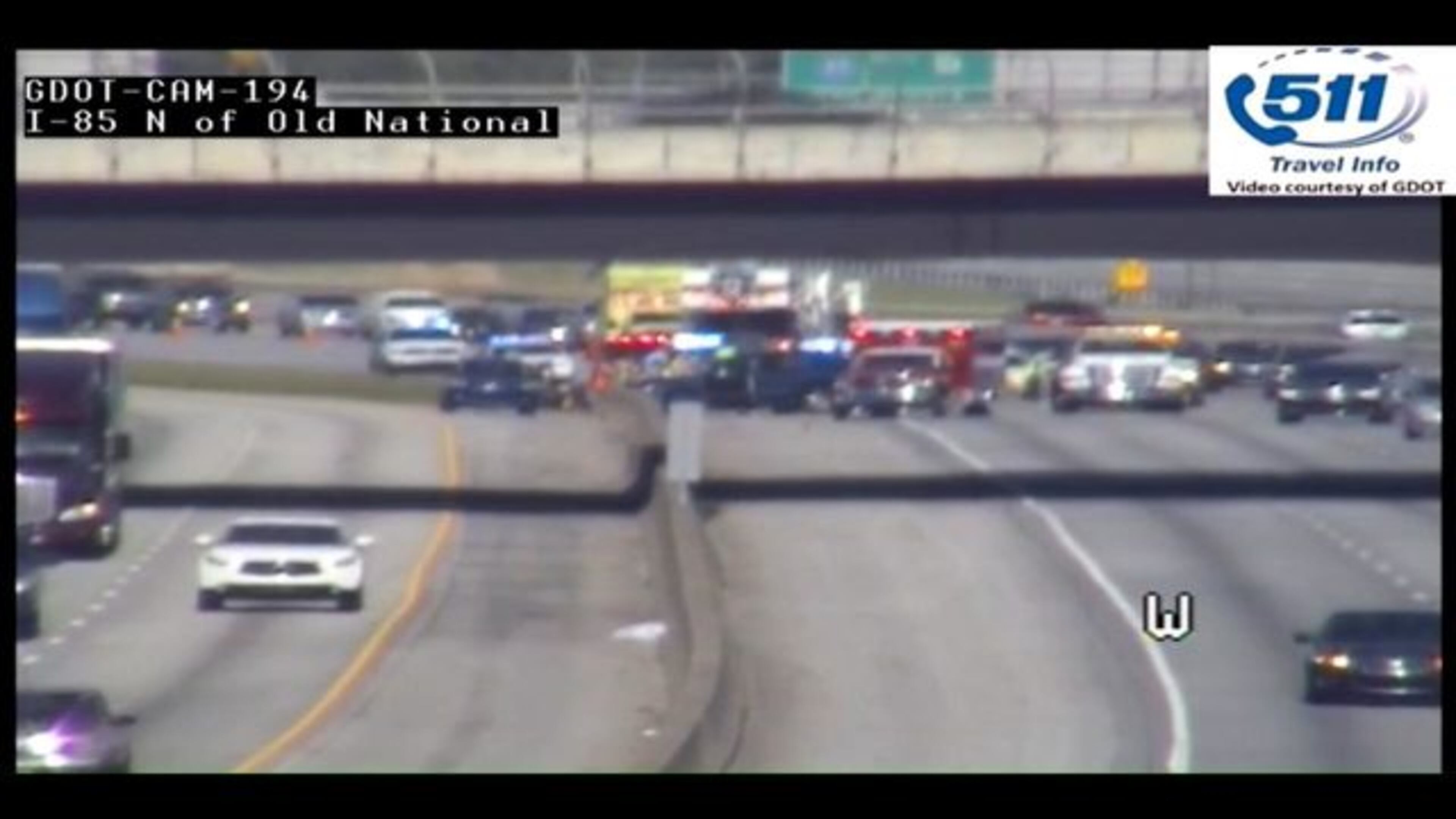 A College Park police officer was injured Monday morning when his patrol car was hit by a driver who fell asleep driving, according to investigators.