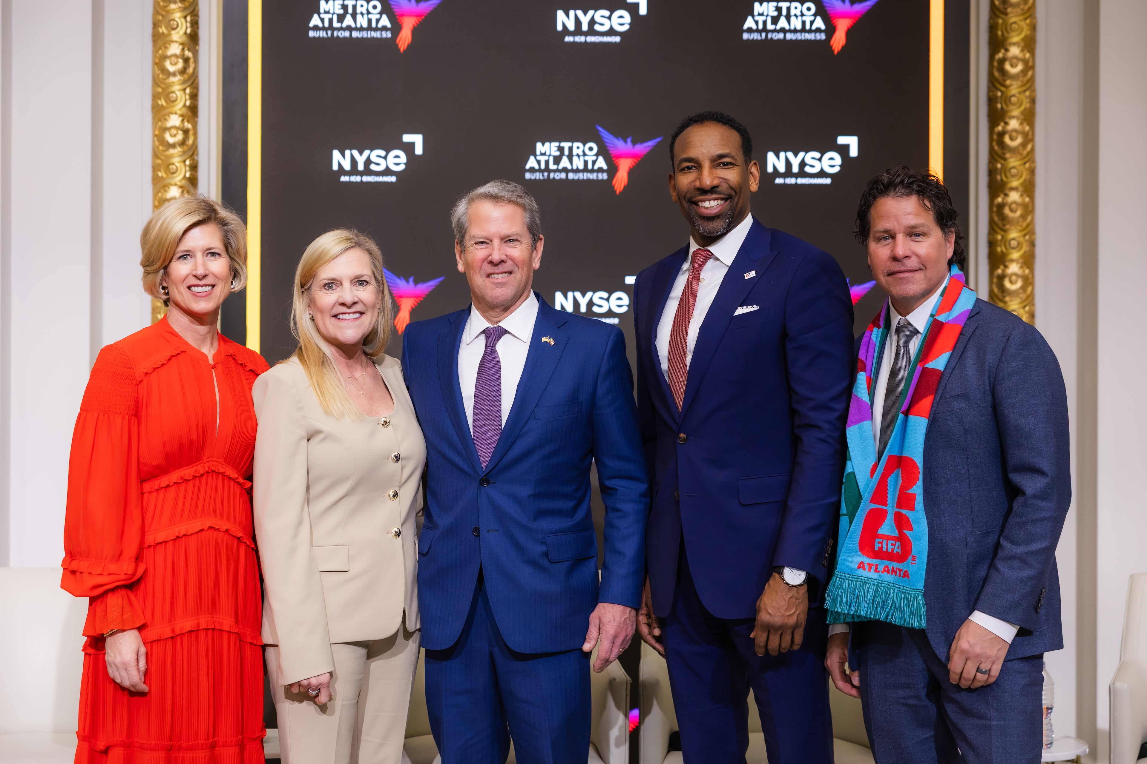 The Atlanta World Cup Host Committee rang the New York Stock Exchange bell on March 2, 2026. (Courtesy of Metro Atlanta Chamber)