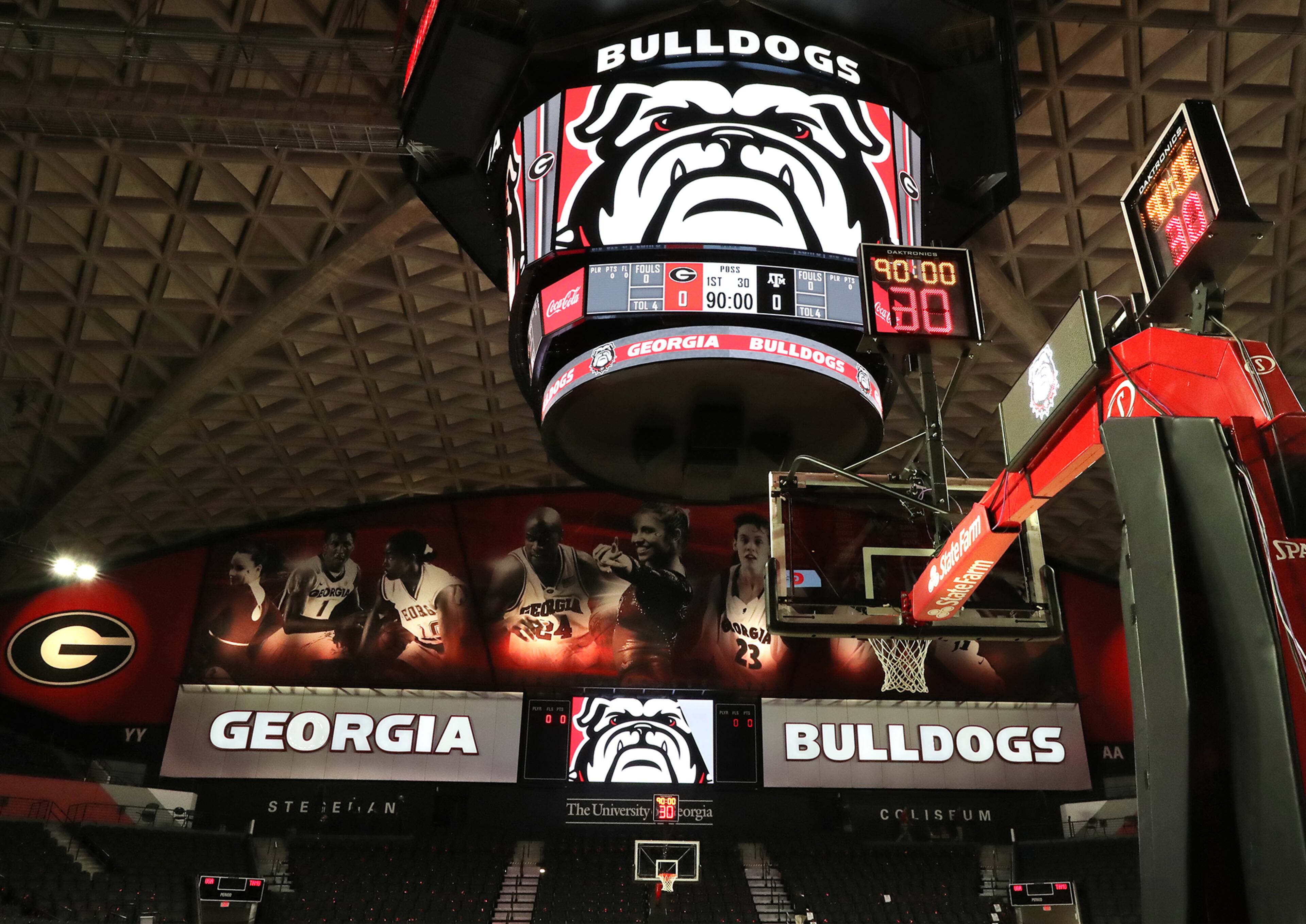Feb 28, 2018 Athens: The interior of Stegeman Coliseum before Georgia plays Texas A&M in their NCAA college basketball game on Wednesday, Feb 28, 2018, in Athens. Curtis Compton/ccompton@ajc.com