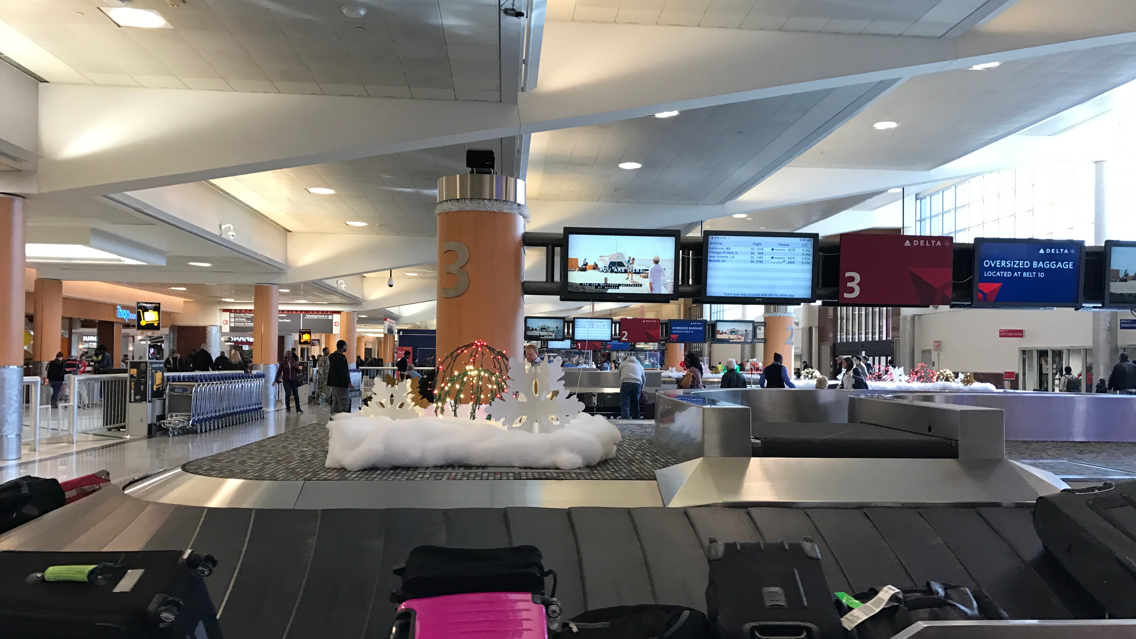 Baggage claim at Hartsfield-Jackson over the holidays