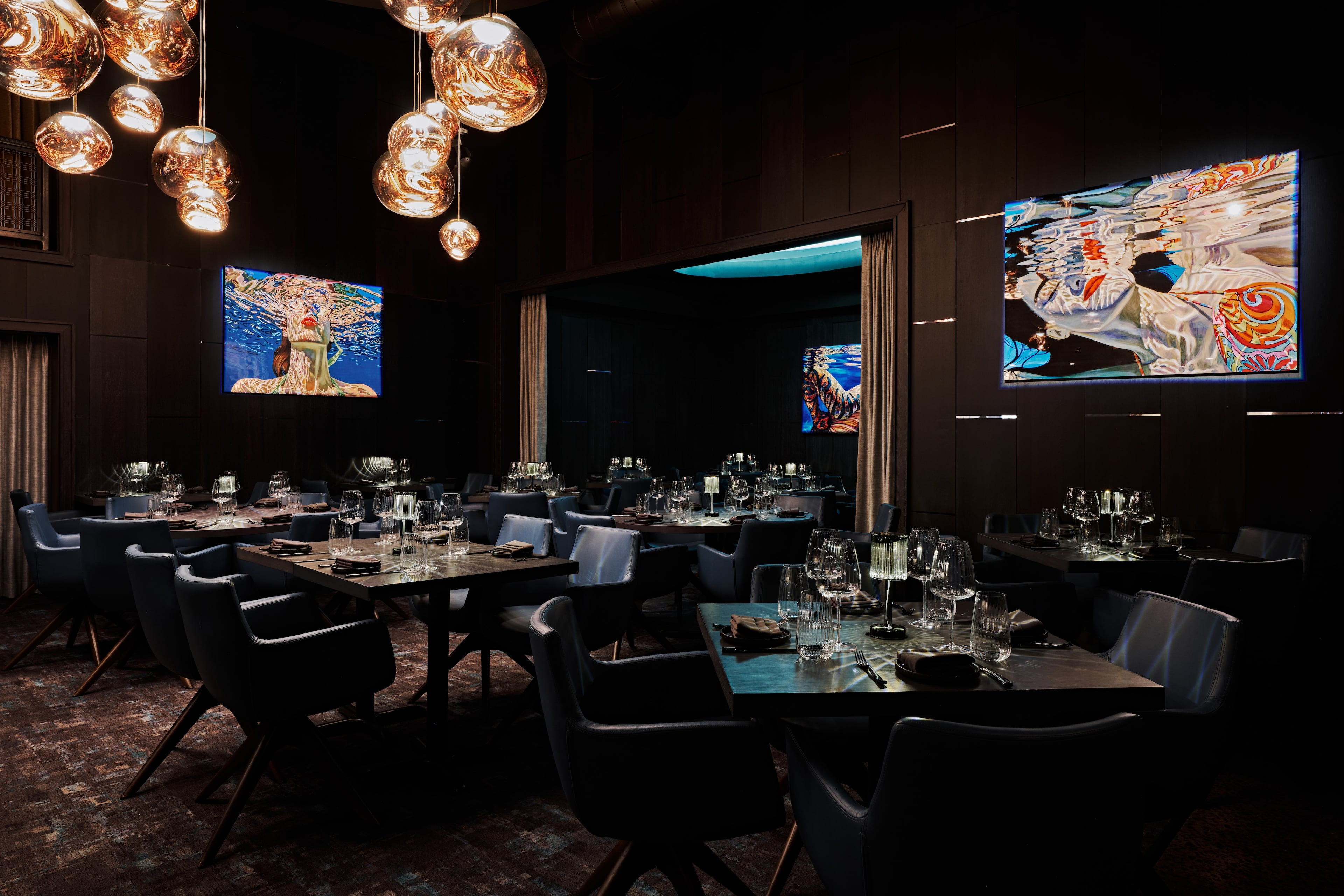 The interior of Siren in Brookhaven is dark, moody and intimate. (Andrew Thomas Lee, courtesy of Siren)