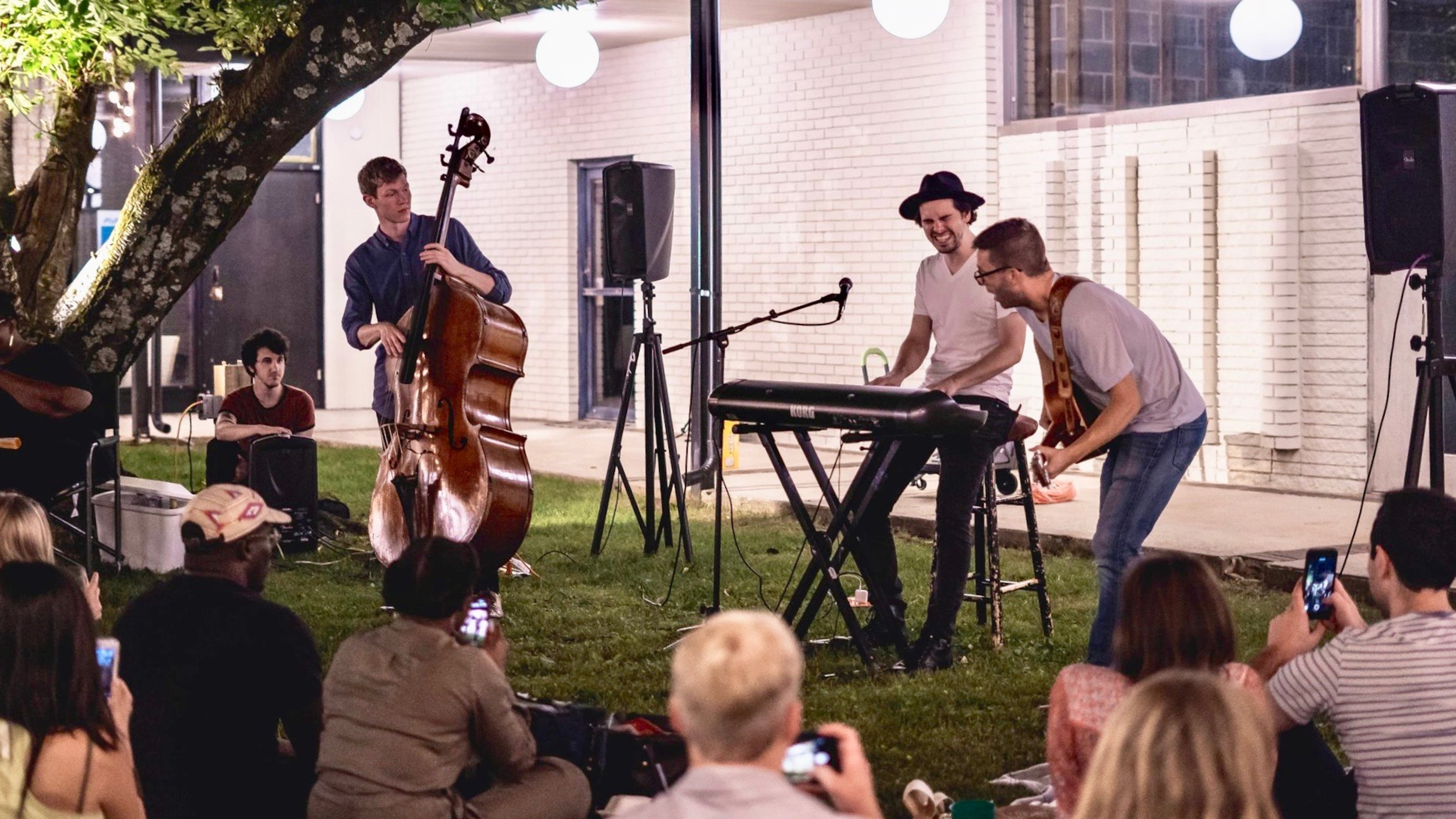 The band Minor League performs at a home in Toco Hills. The show was arranged by Sofar Sounds, a London-based company that stages concerts in private homes around the world and in Atlanta. Contributed by Laura Grace Sears