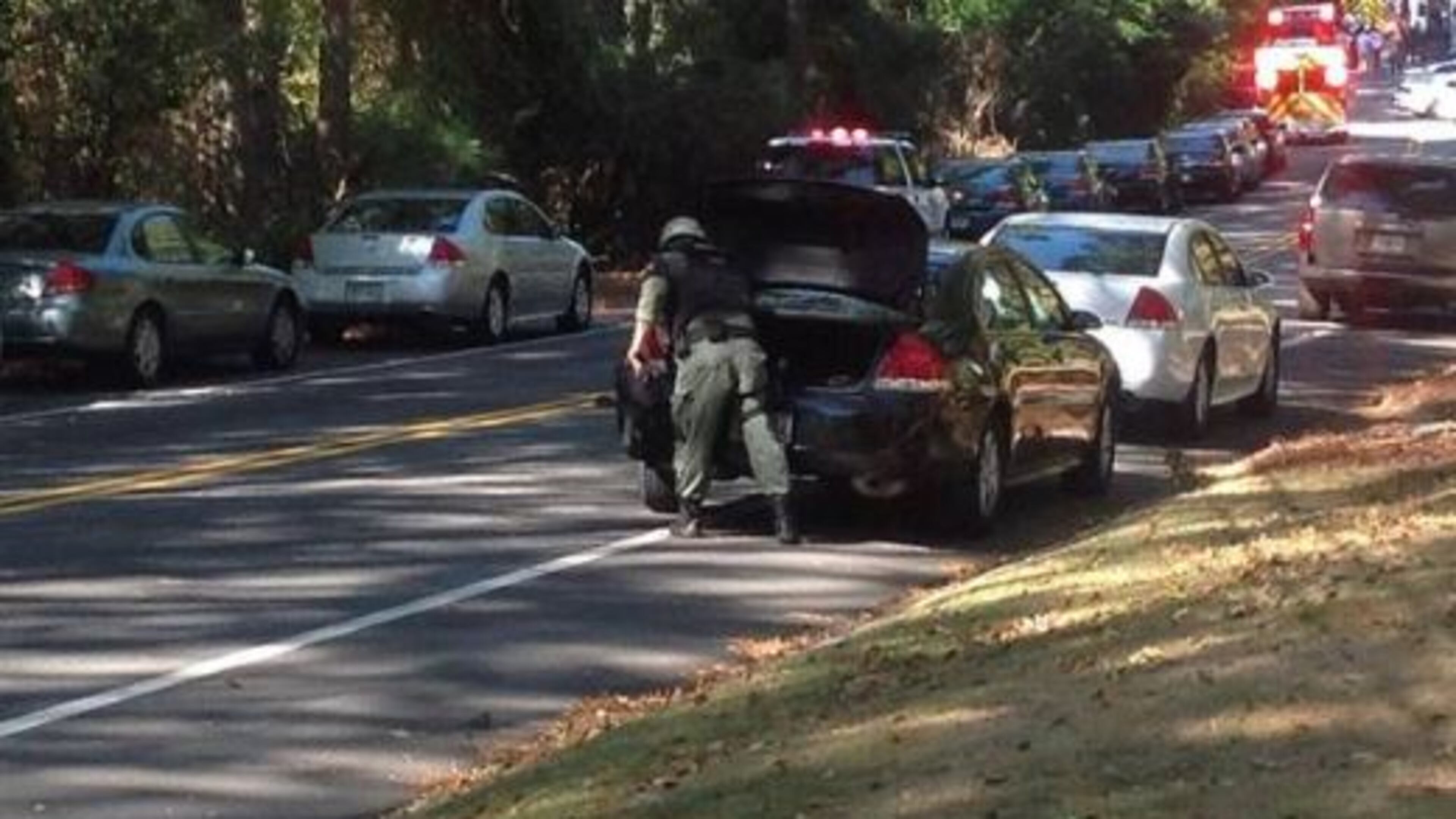 SWAT officers were called to a home in Columbus on Friday. (Credit: Columbus Ledger-Enquirer)