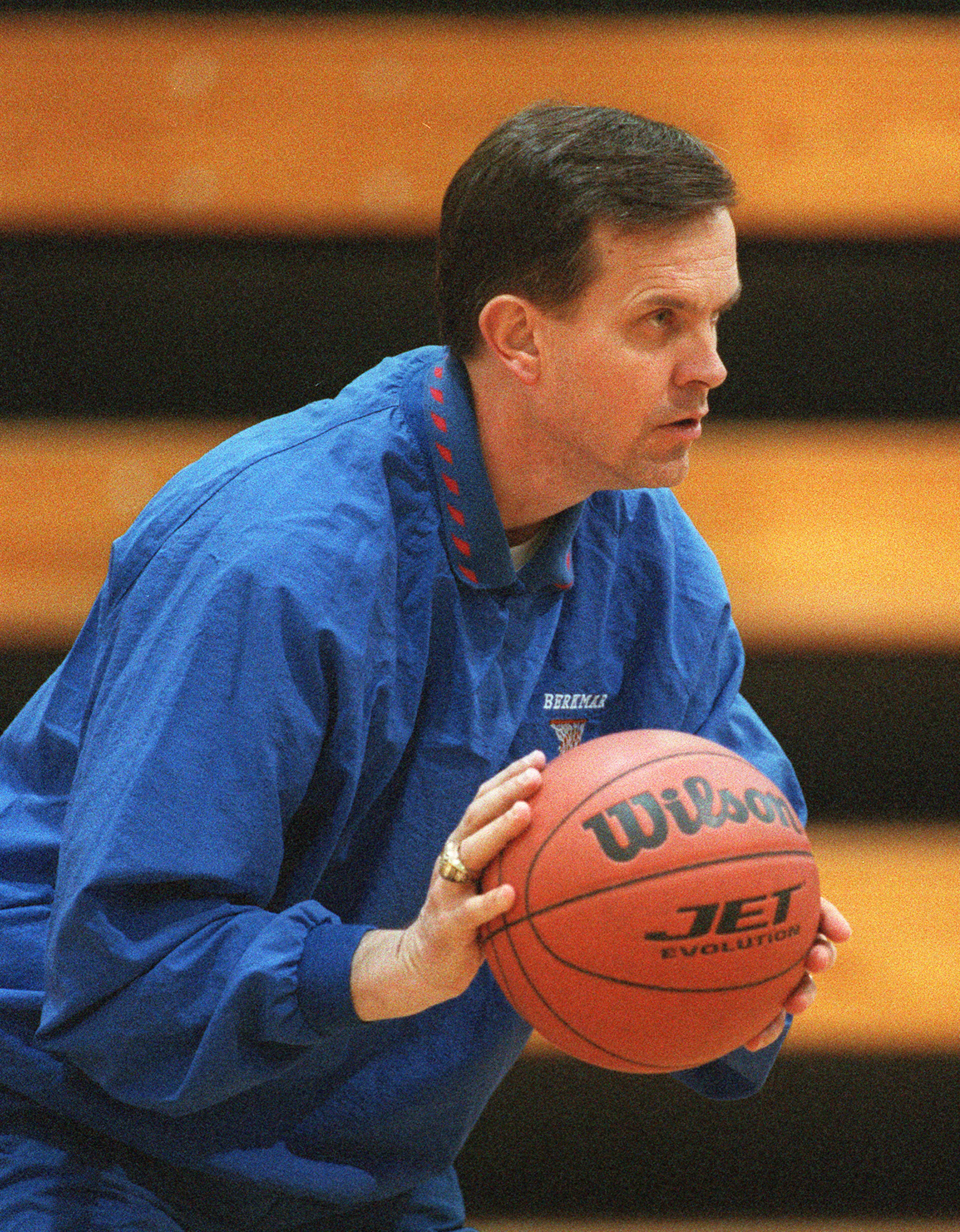 Berkmar coach David Boyd during practice on March 3, 1998. (AJC Staff Photo/Louie Favorite)