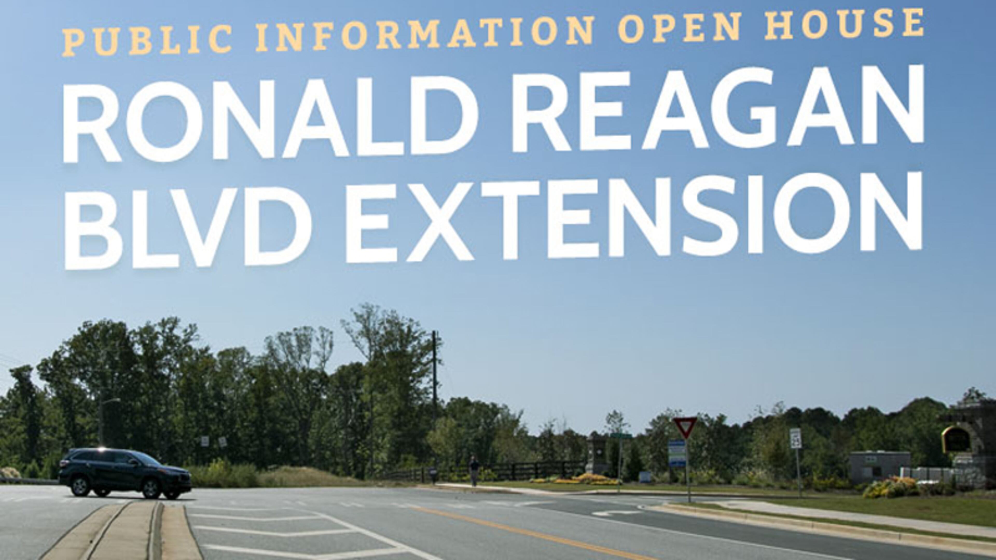 A 3.6-mile extension of Ronald Reagan Boulevard in south Forsyth County is the subject of an open house 6 to 8 p.m. Tuesday, Oct. 15, at South Forsyth High School. FORSYTH COUNTY