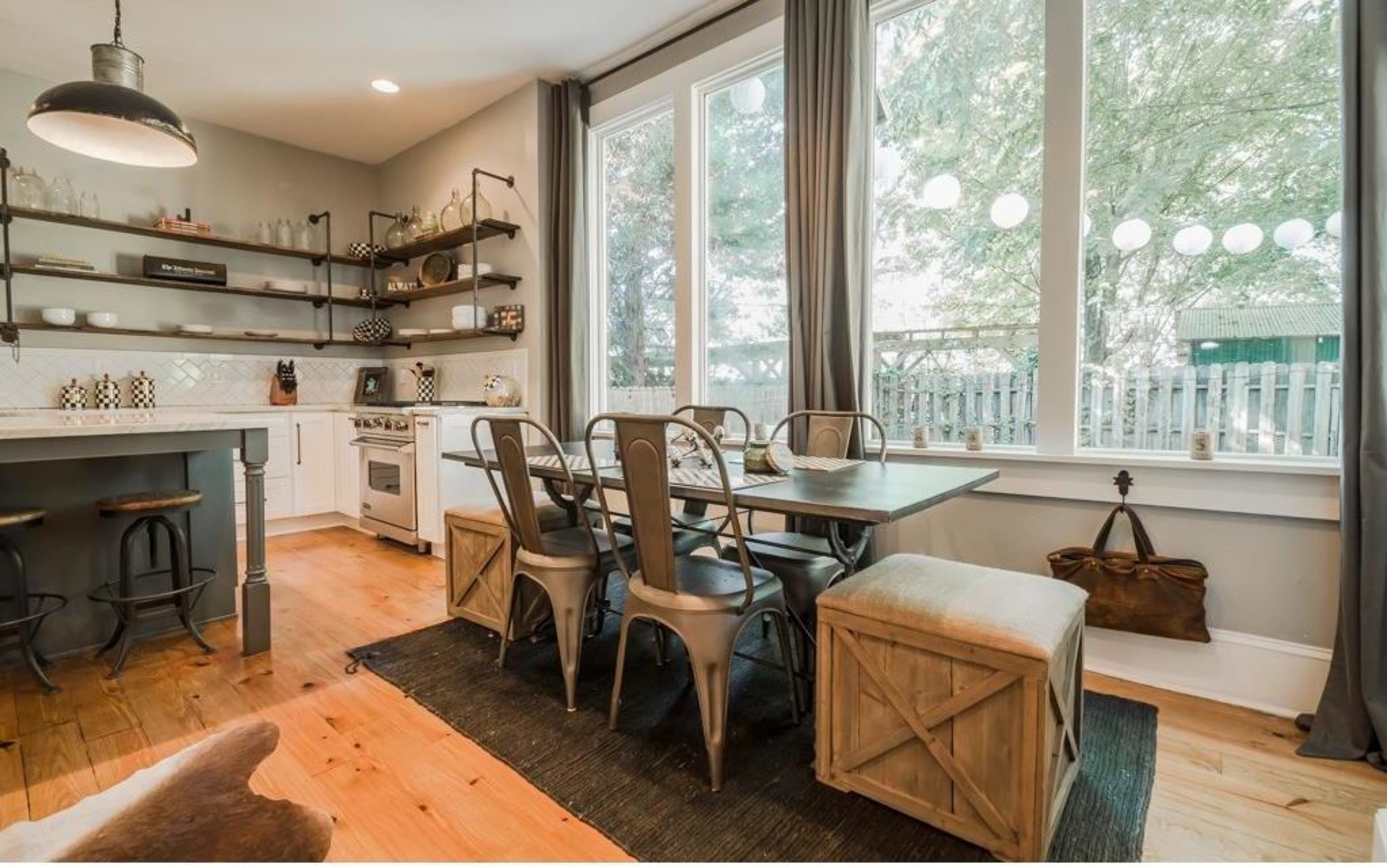 Now the kitchen, and the rest of the home, is a good blend of elegance and rugged masculinity.