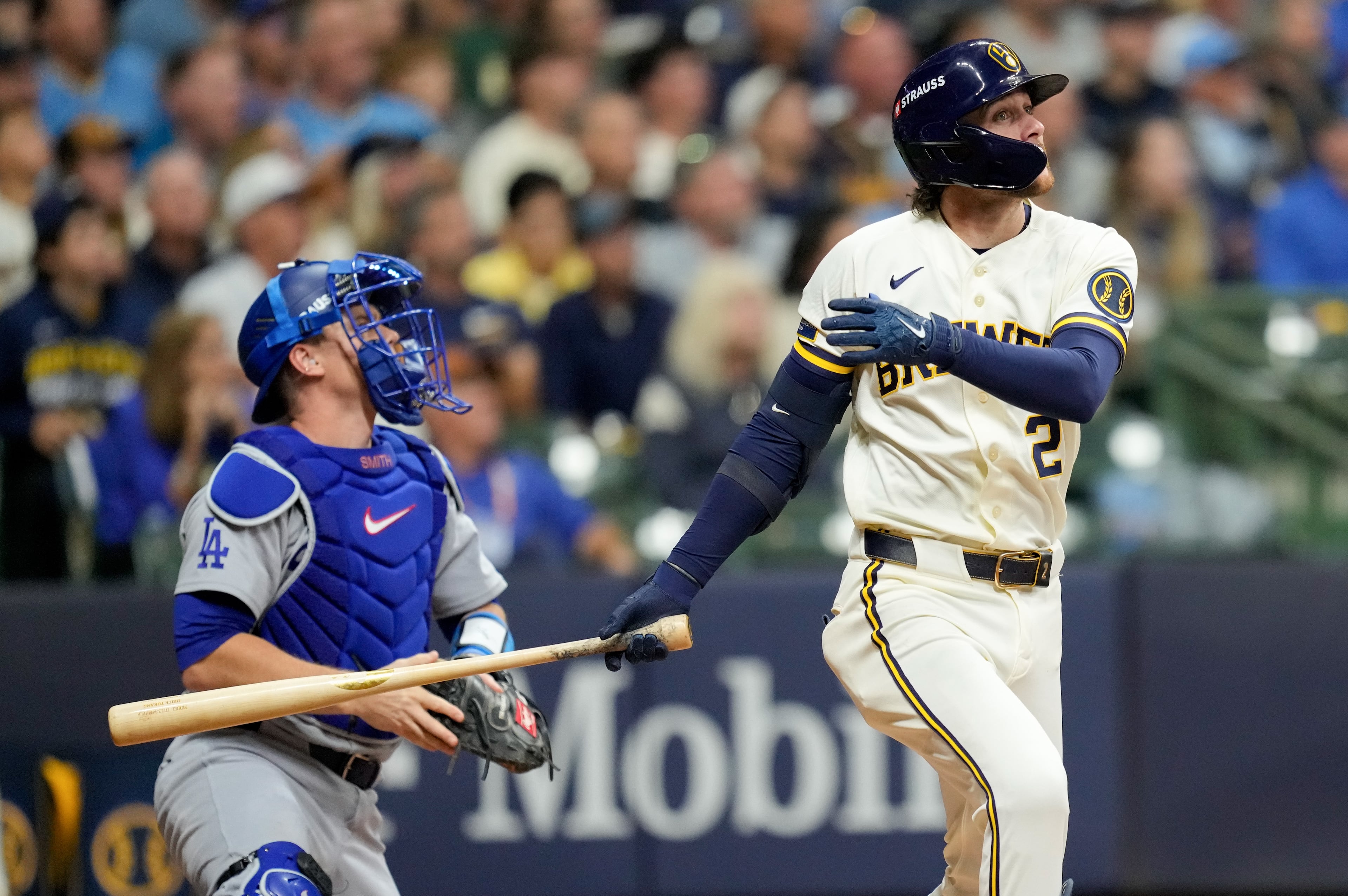 APTOPIX NLCS Dodgers Brewers Baseball