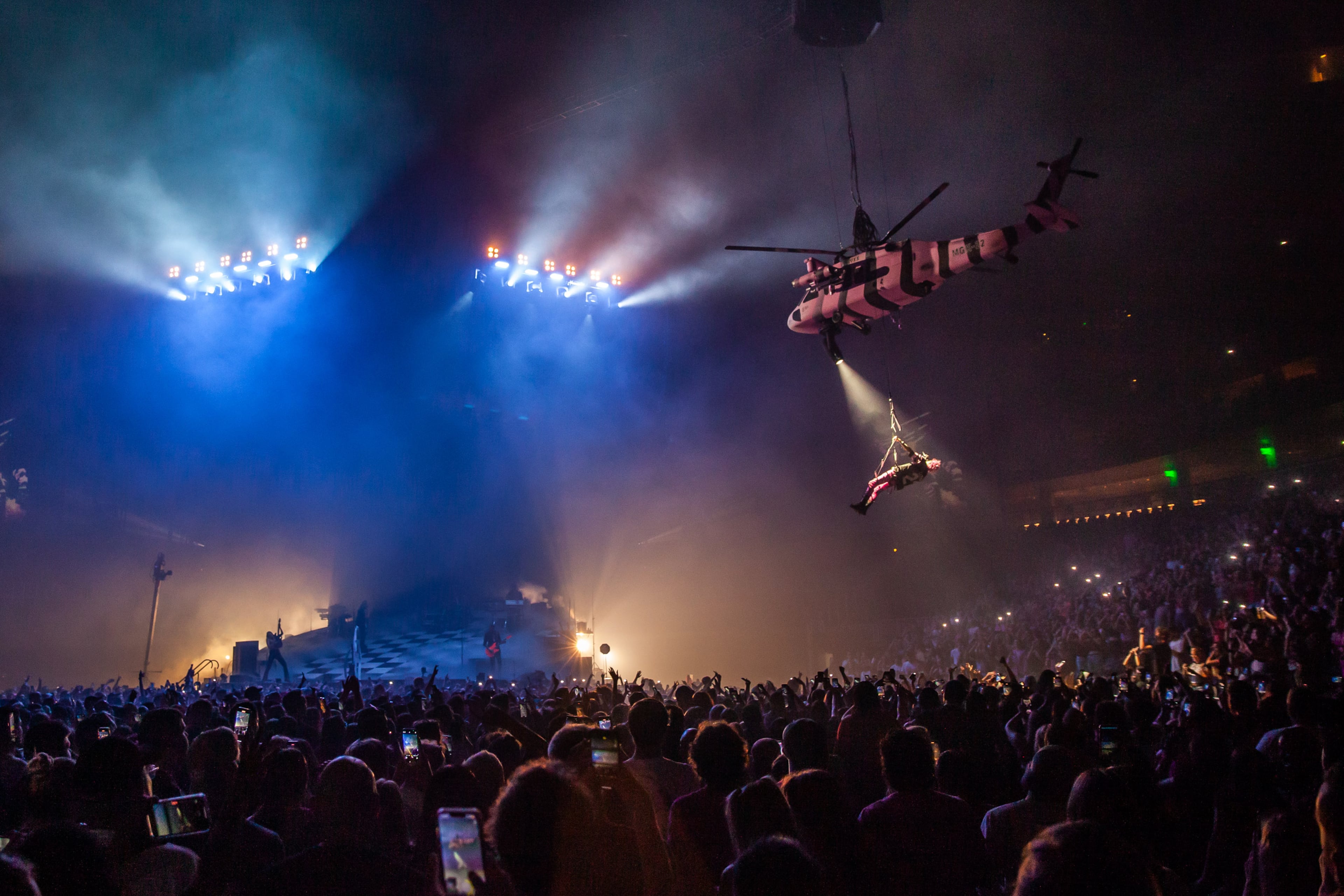 Machine Gun Kelly brings his Mainstream Sellout tour to State Farm Arena in Atlanta on Friday, June 17, 2022. (Photo: Ryan Fleisher for The Atlanta Journal-Constitution)