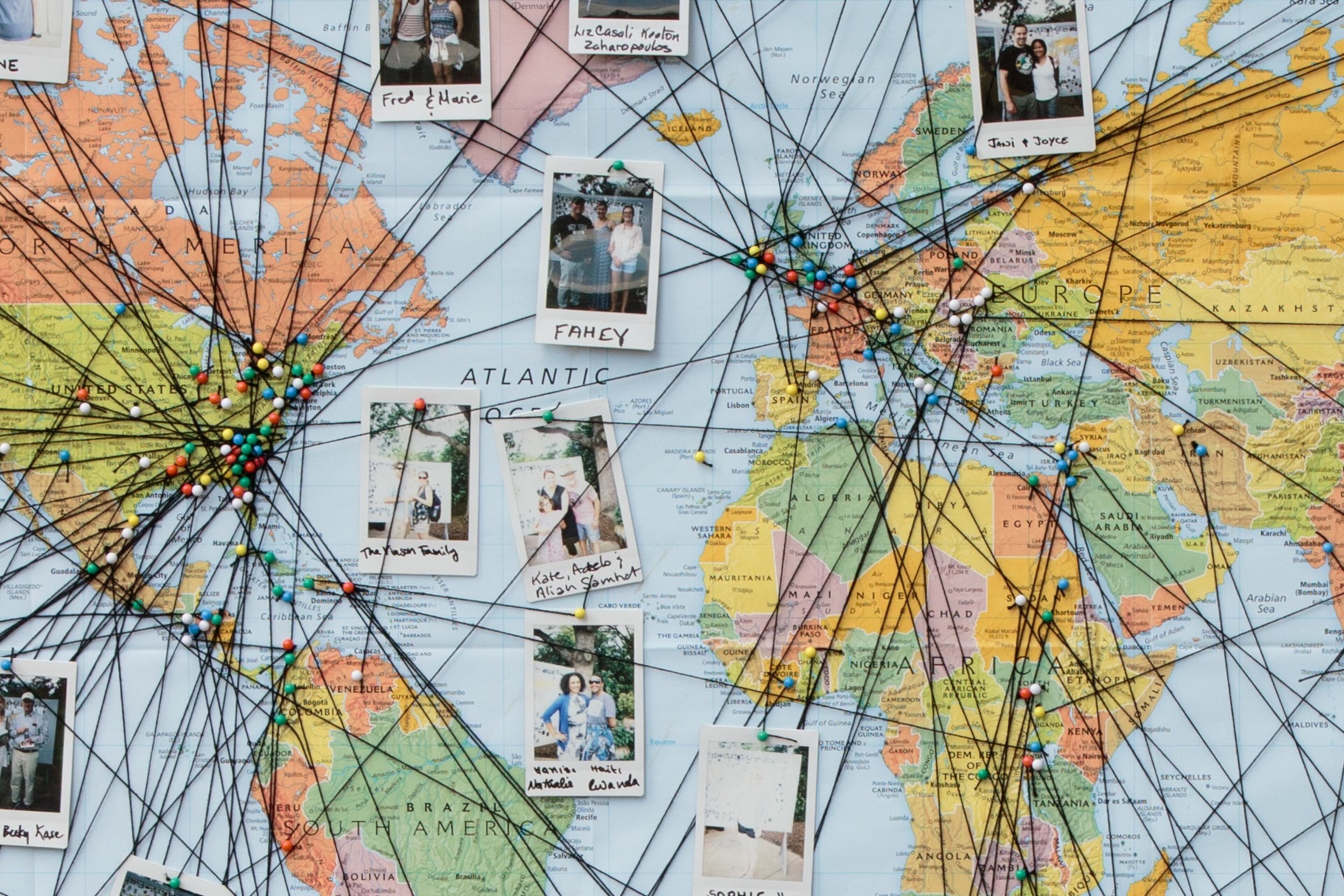 At last year's Refugee Recipe Celebration, the garden posted a world map, then asked visitors to take a picture of themselves and put it on the map, running a string to the place where they were from.
PHOTO CREDIT: Willis Norman