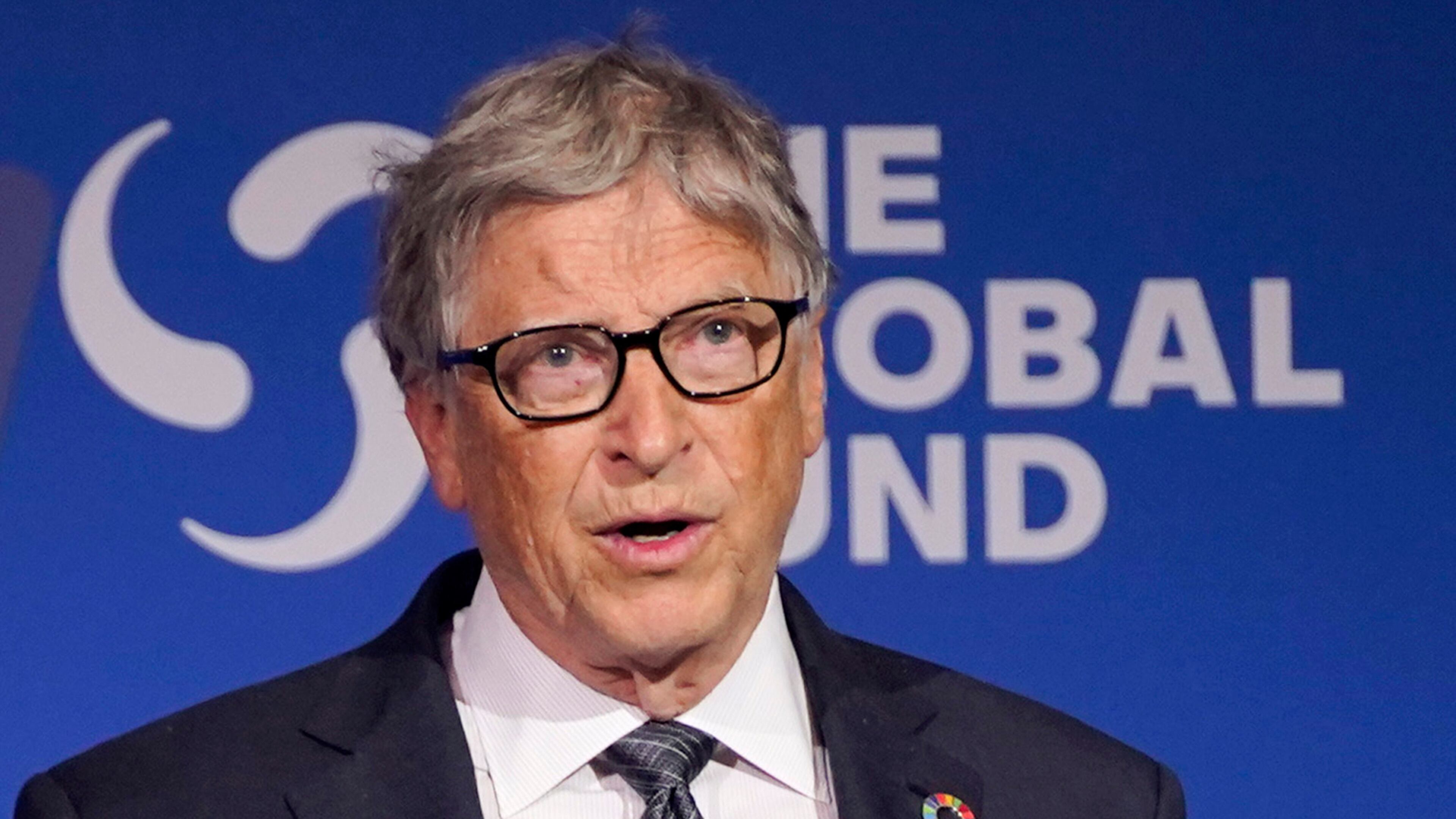 FILE - Bill Gates speaks during the Global Fund's Seventh Replenishment Conference, Sept. 21, 2022, in New York. (AP Photo/Evan Vucci, File)