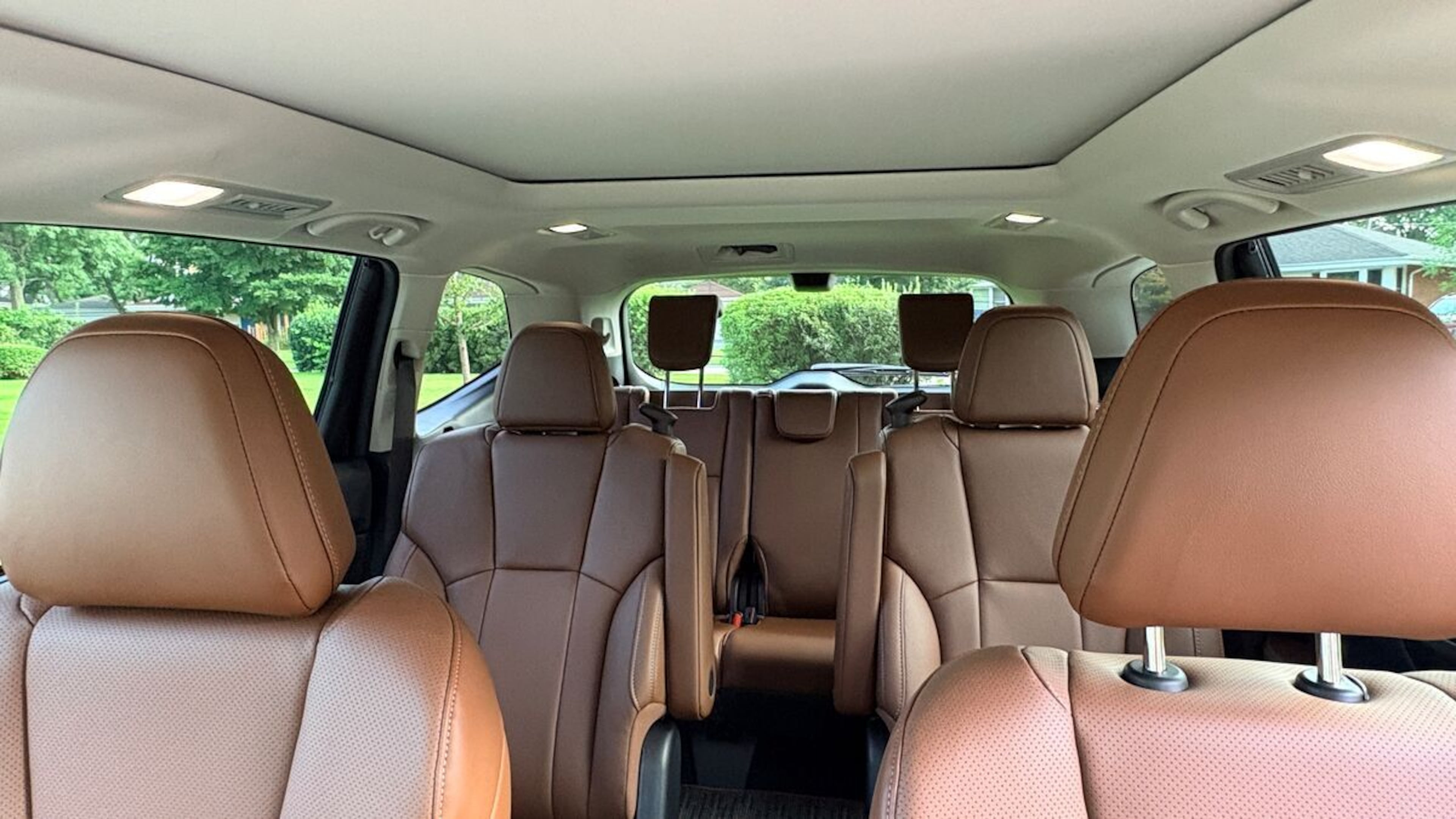 The inside of the Subaru Ascent that Robert Duffer took on his road trip. (Robert Duffer/Cox Automotive)