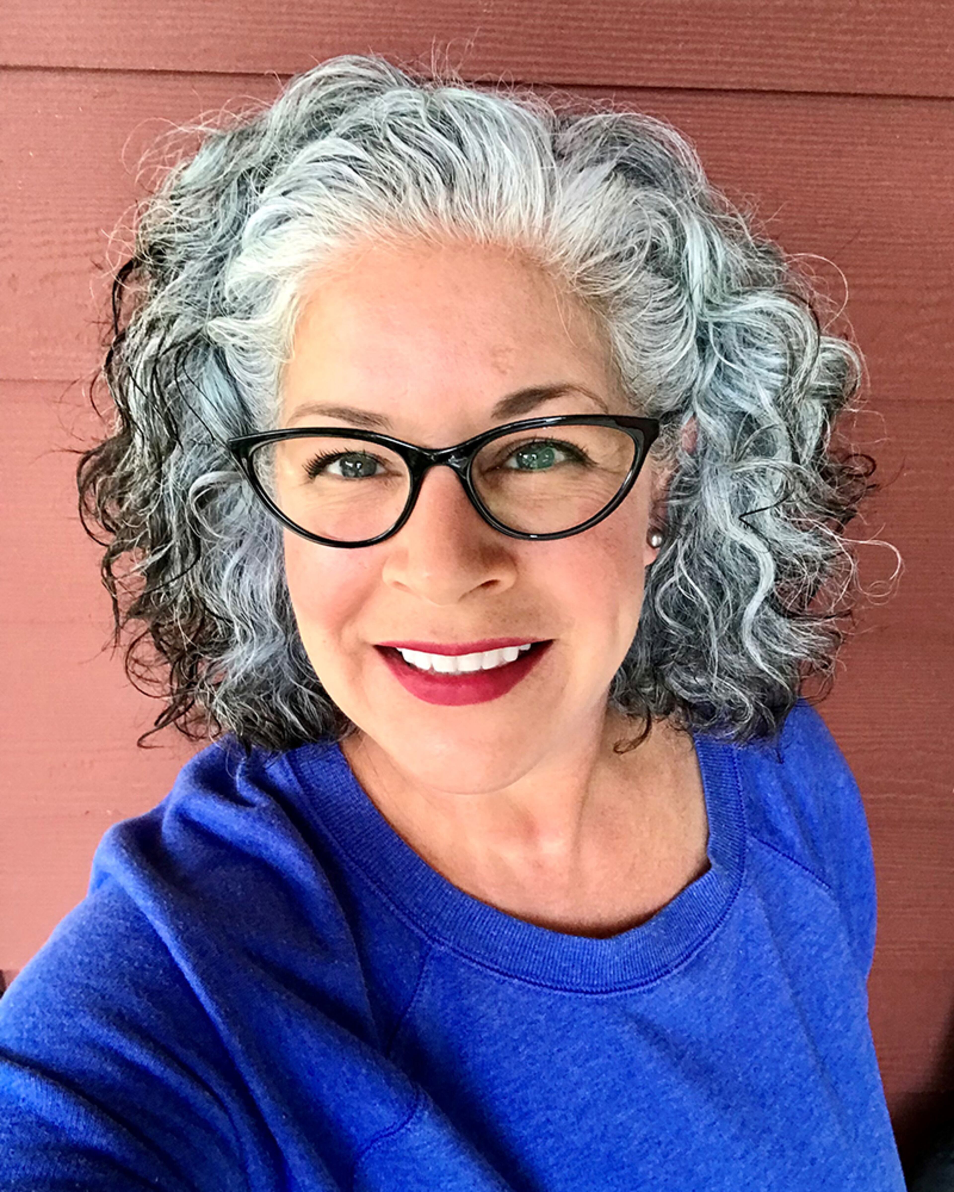 Now
Jennifer Thanepohn of Ball Ground played with fun colors on her gray grow-out. “I’m excited to be fully gray by my 50th birthday.”
Photo courtesy of Jennifer Thanepohn