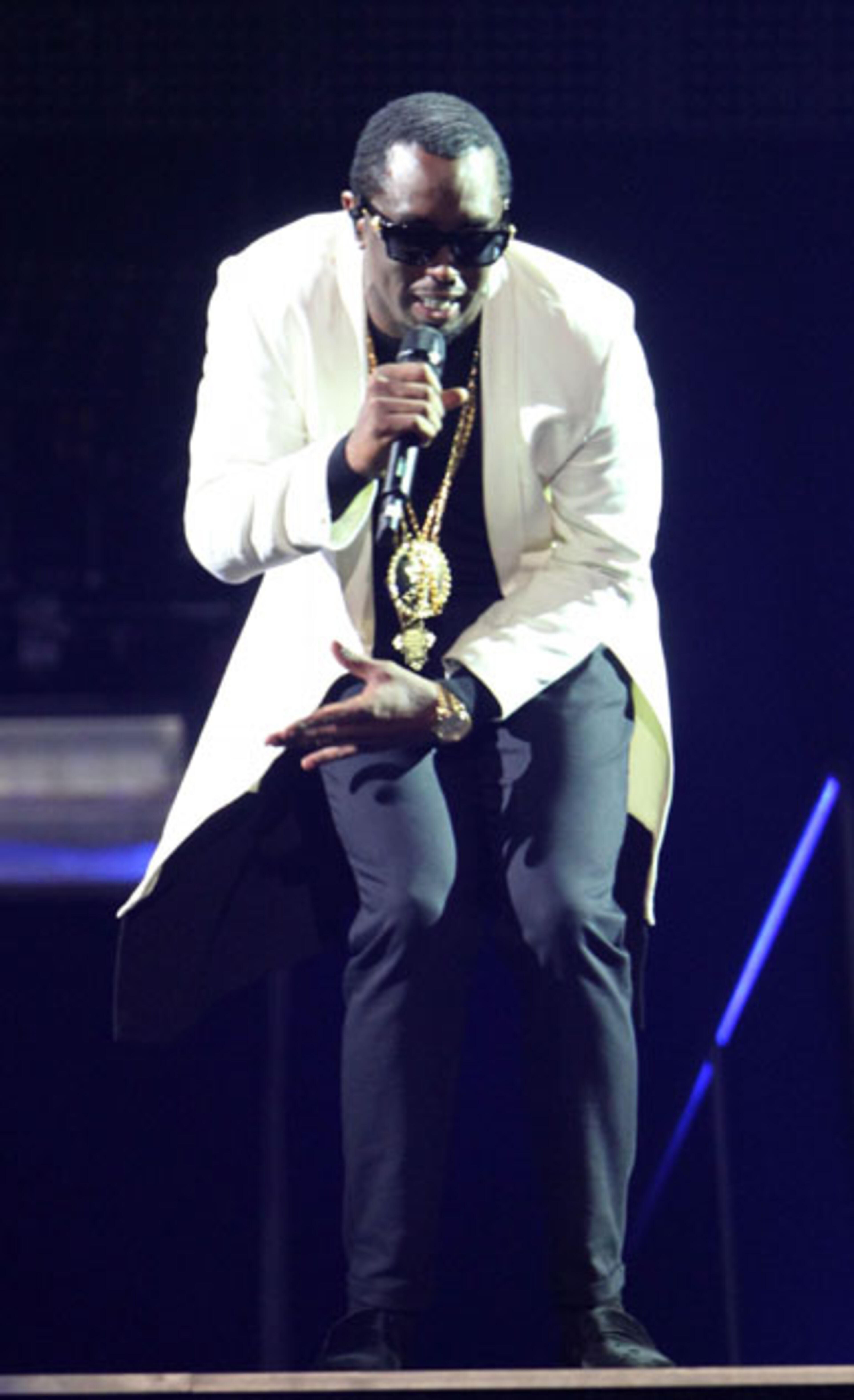Puff Daddy gets the crowd going at Philips Arena during the Bad Boy Family Reunion. Photo: Robb Cohen Photography & Video/www.RobbsPhotos.com