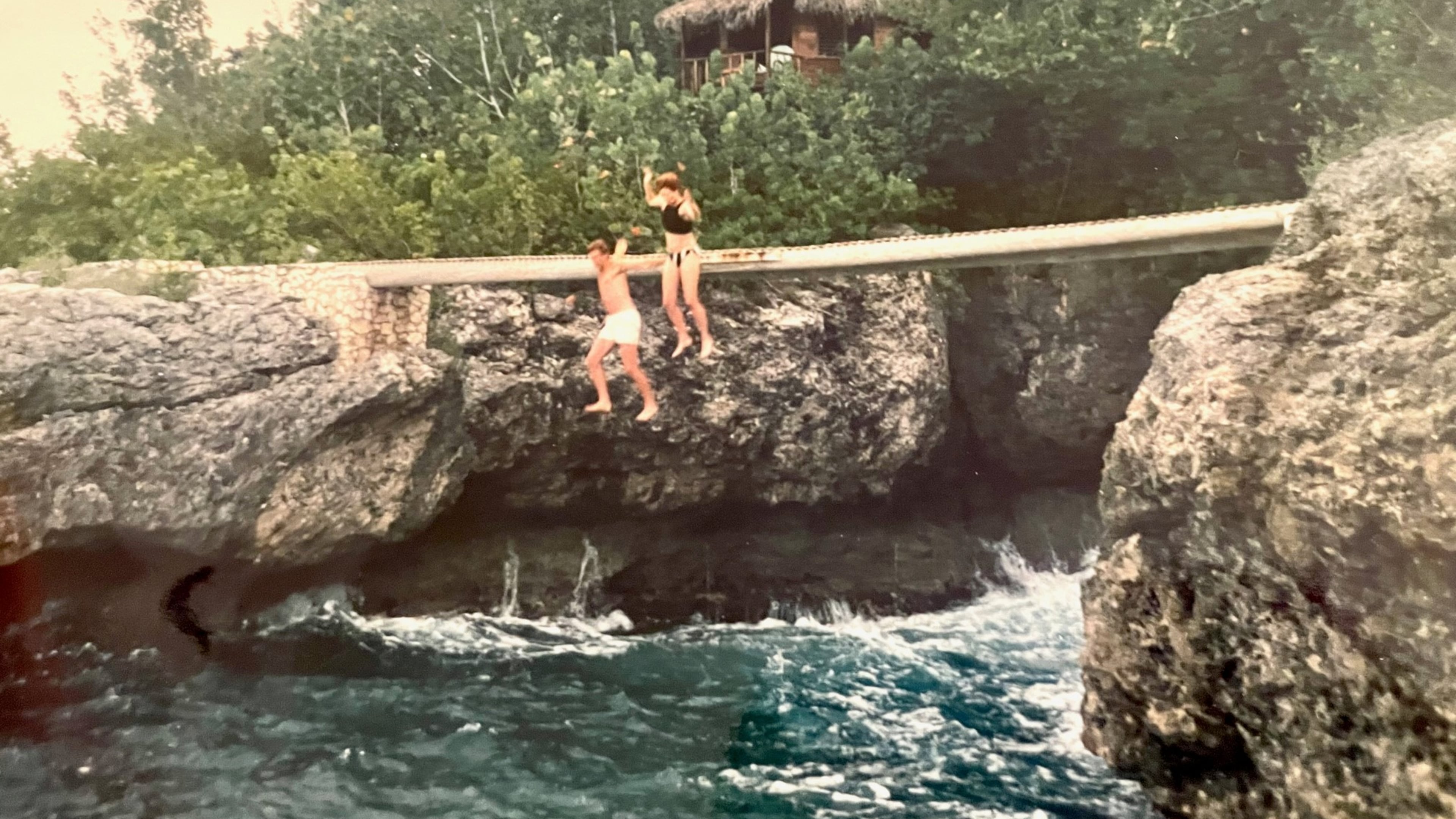 Days after taking the plunge in Chicago, we did so again on our honeymoon in Jamaica.