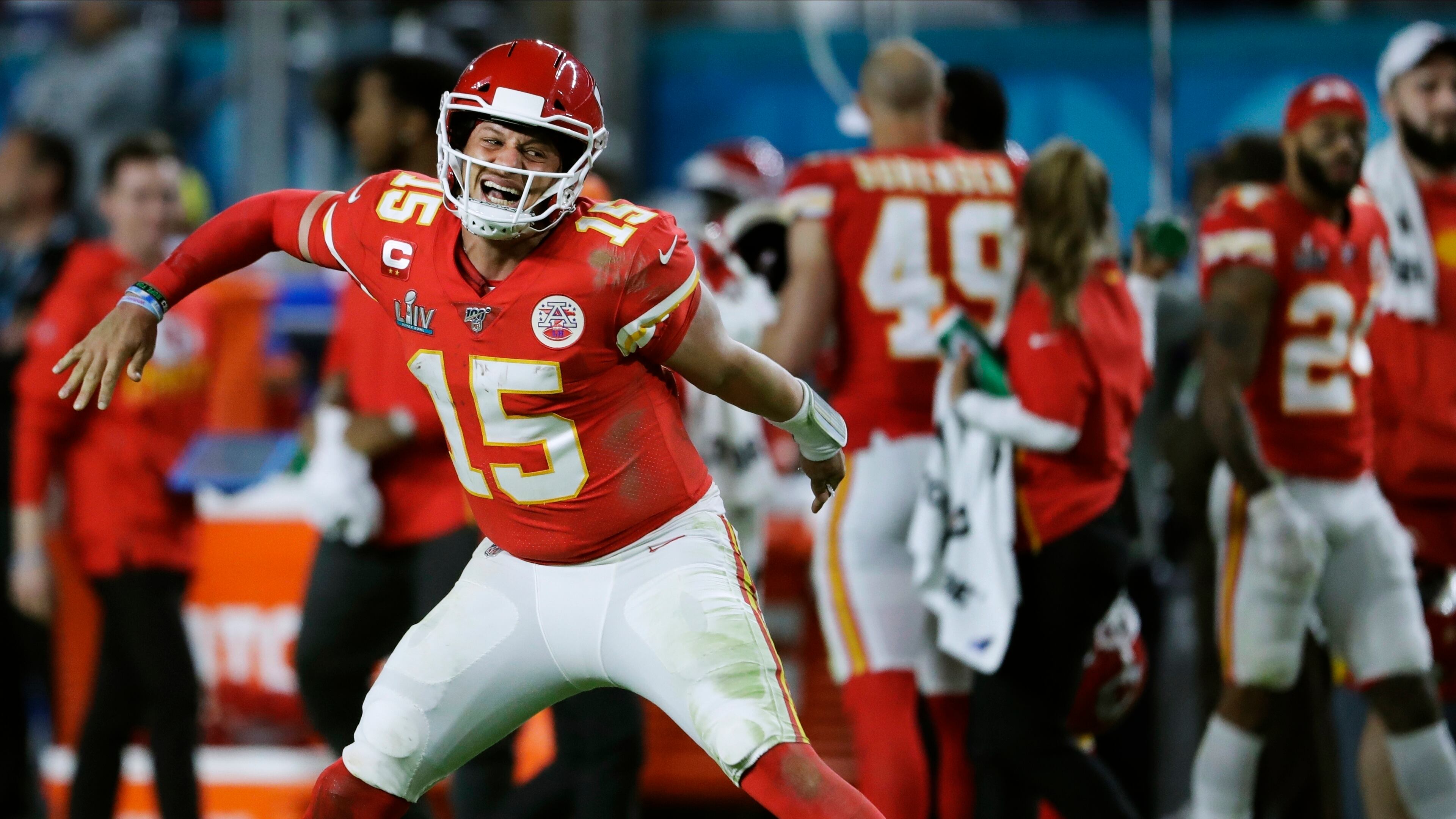 Kansas City's Patrick Mahomes is playing in his second-straight Super Bowl. (The last quarterback to win back-to-back Super Bowls is Tom Brady.) Mahomes - including playoff games - is 44-9 in four seasons as a pro.