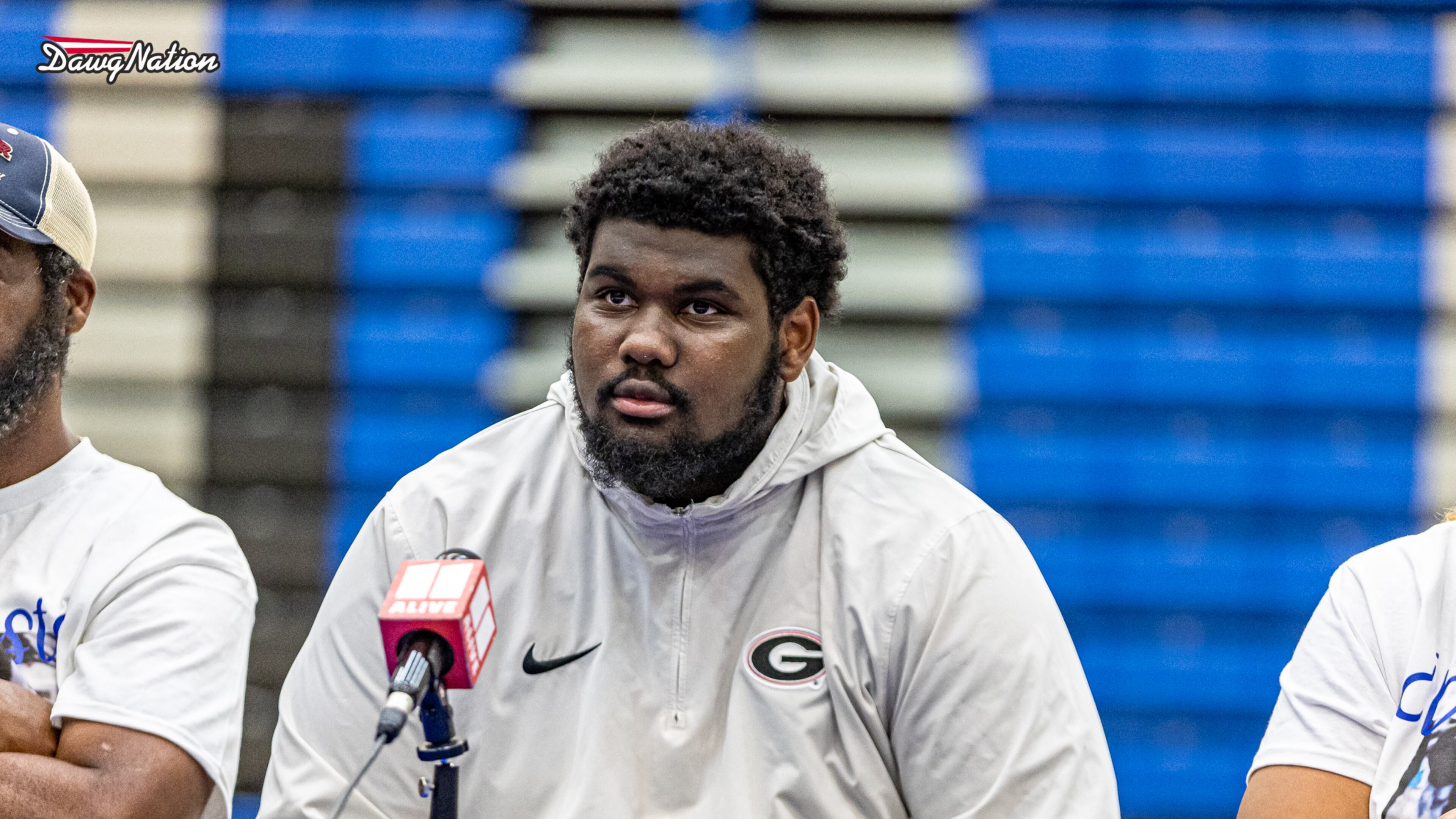 4-star OT prospect Juan Gaston Jr. committed to UGA to join their 2025 class in one of the most thrilling, yet unexpected, ceremonies we will ever see. (Jeff Sentell/ DawgNation)