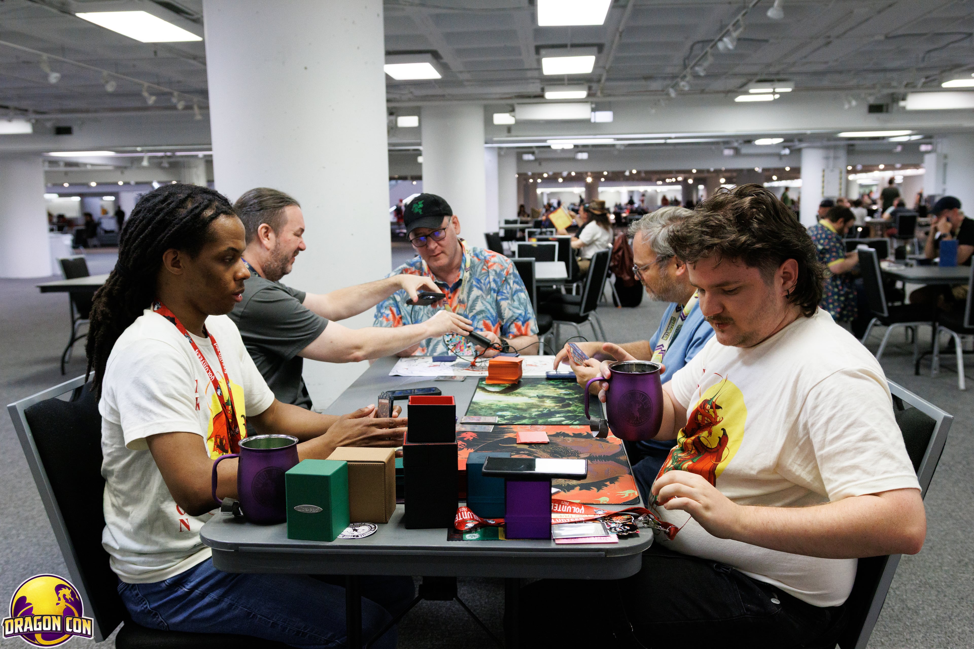 Grab a table in the giant gaming hall at AmericasMart Building 3 to play new board games, video games and more. (Courtesy of Dragon Con Photography/Dragon Con Inc.)