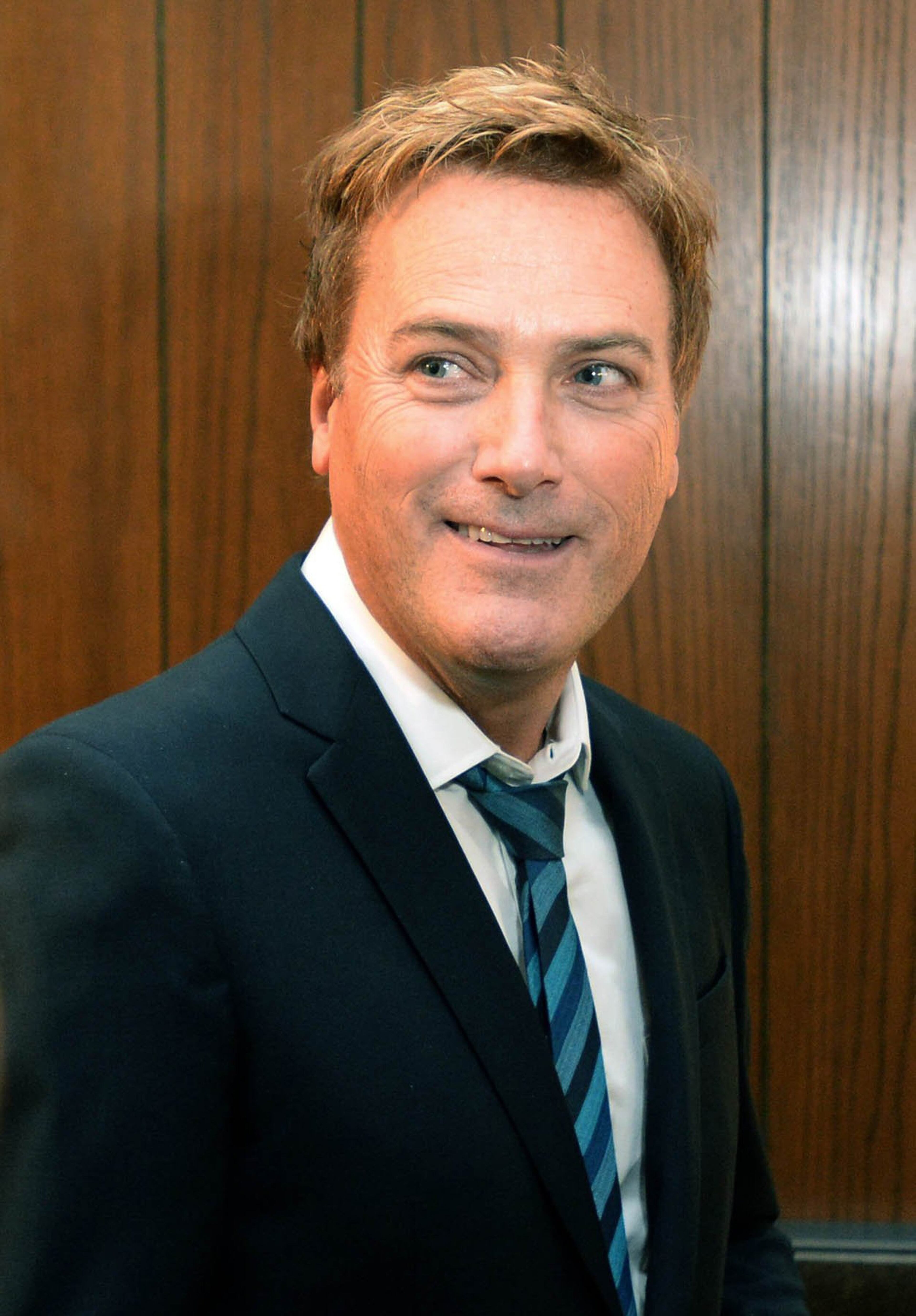 Recording artist Michael W. Smith arrives at the Grove Park Inn for a celebration of Billy Graham's 95th birthday in Asheville, N.C., on Thursday, Nov. 7, 2013. (Todd Sumlin/Charlotte Observer/MCT)
