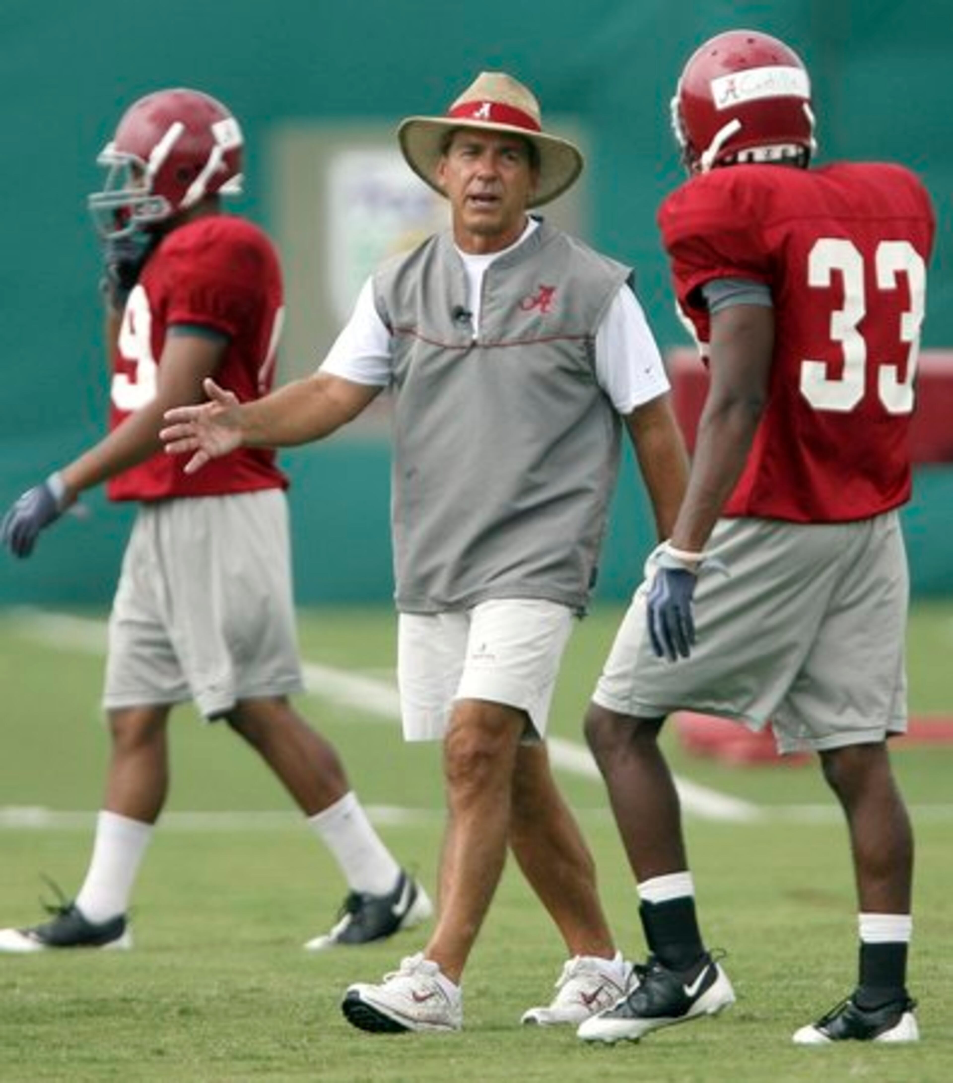 Alabama coach Nick Saban has several key players back from last season's BCS title team, but will the Tide roll to a perfect unbeaten regular season?