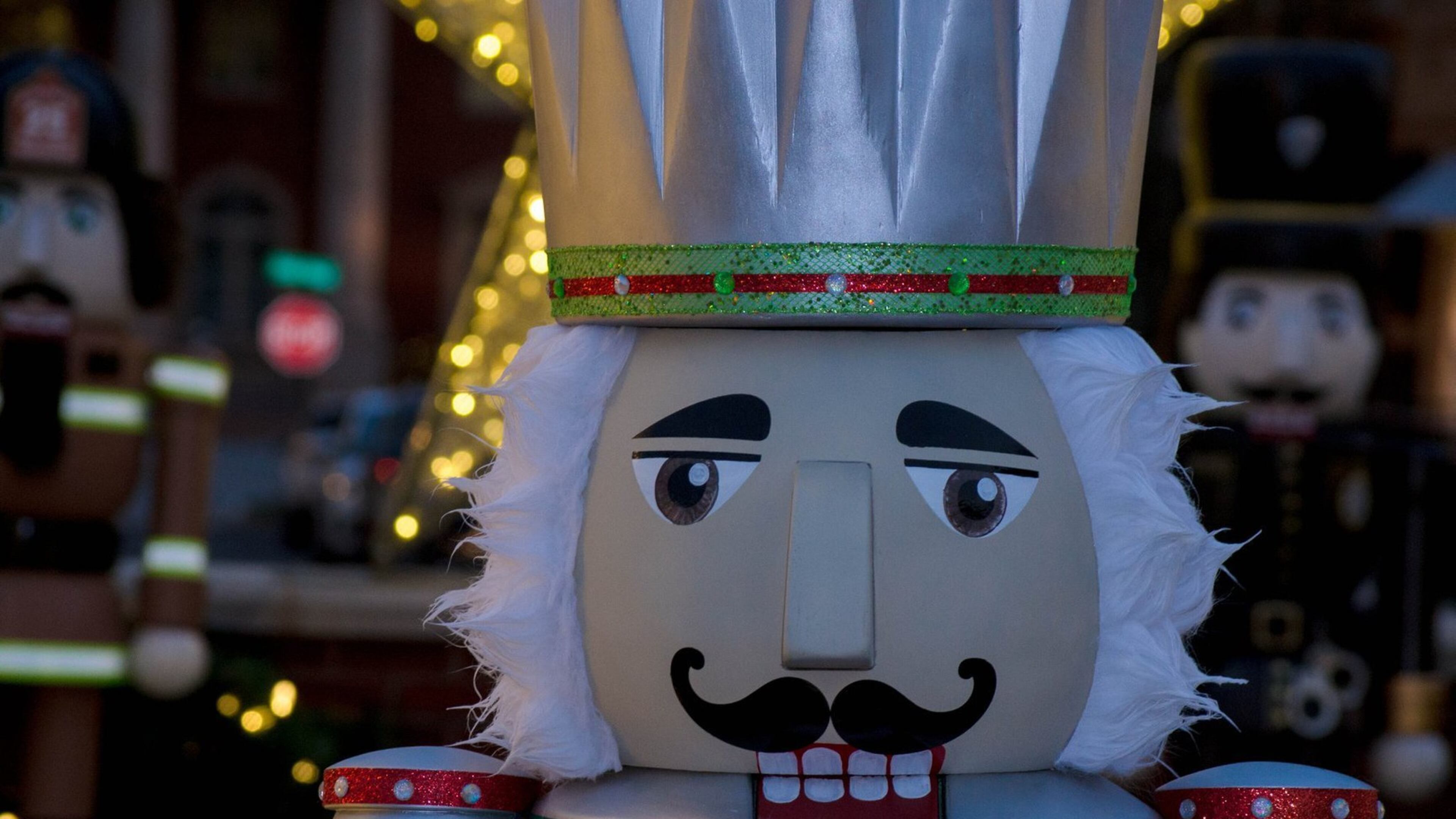 These are the nutcrackers who help welcome the holiday season in Alpharetta. (Courtesy the Alpharetta Chamber of Commerce)