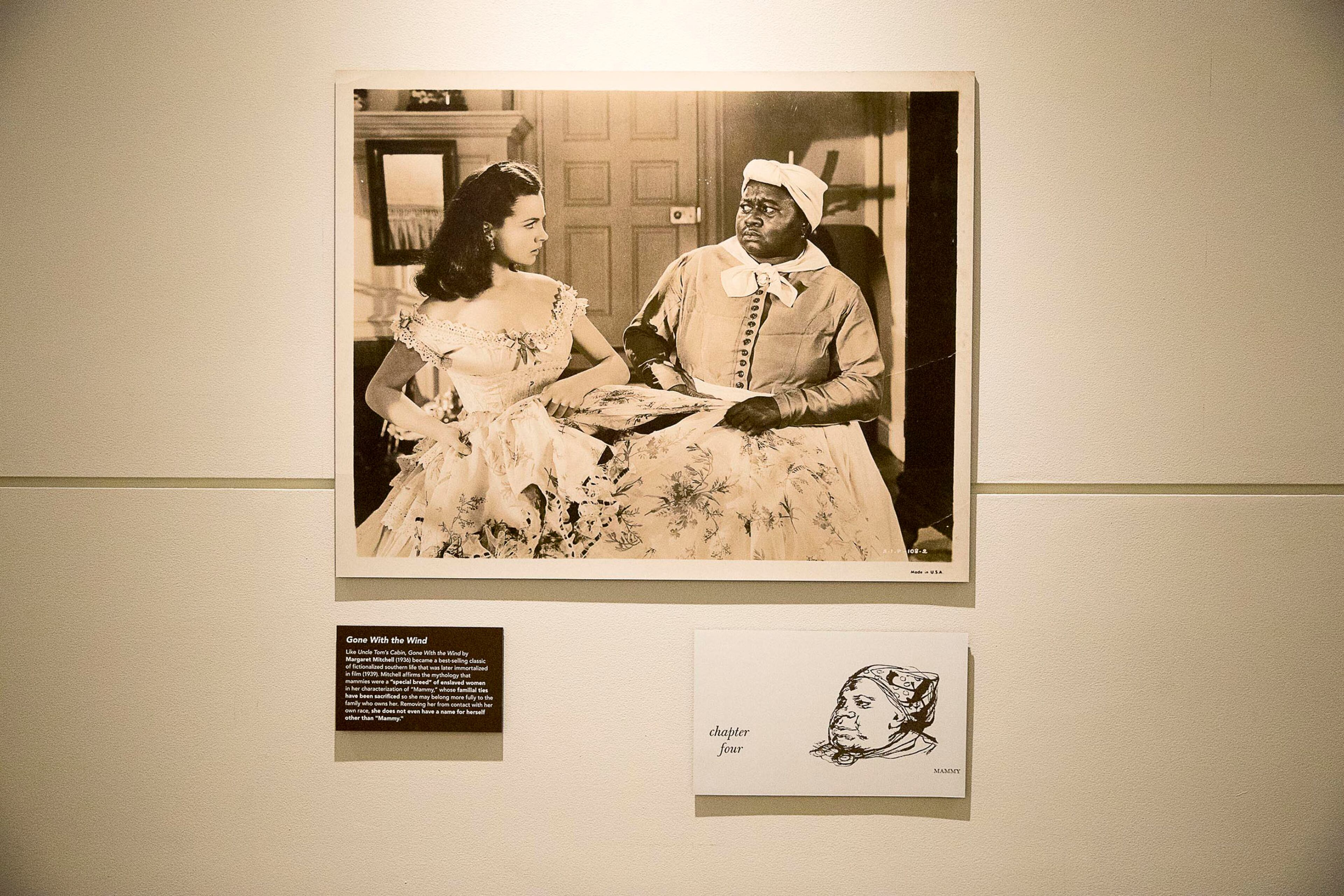 03/19/2019 -- Atlanta, Georgia -- A photo from Gone With the Wind is displayed inside the Framing Shadows exhibit at the Robert W. Woodruff Library on the Emory campus in Atlanta, Tuesday, March 19, 2019. (ALYSSA POINTER/ALYSSA.POINTER@AJC.COM)
