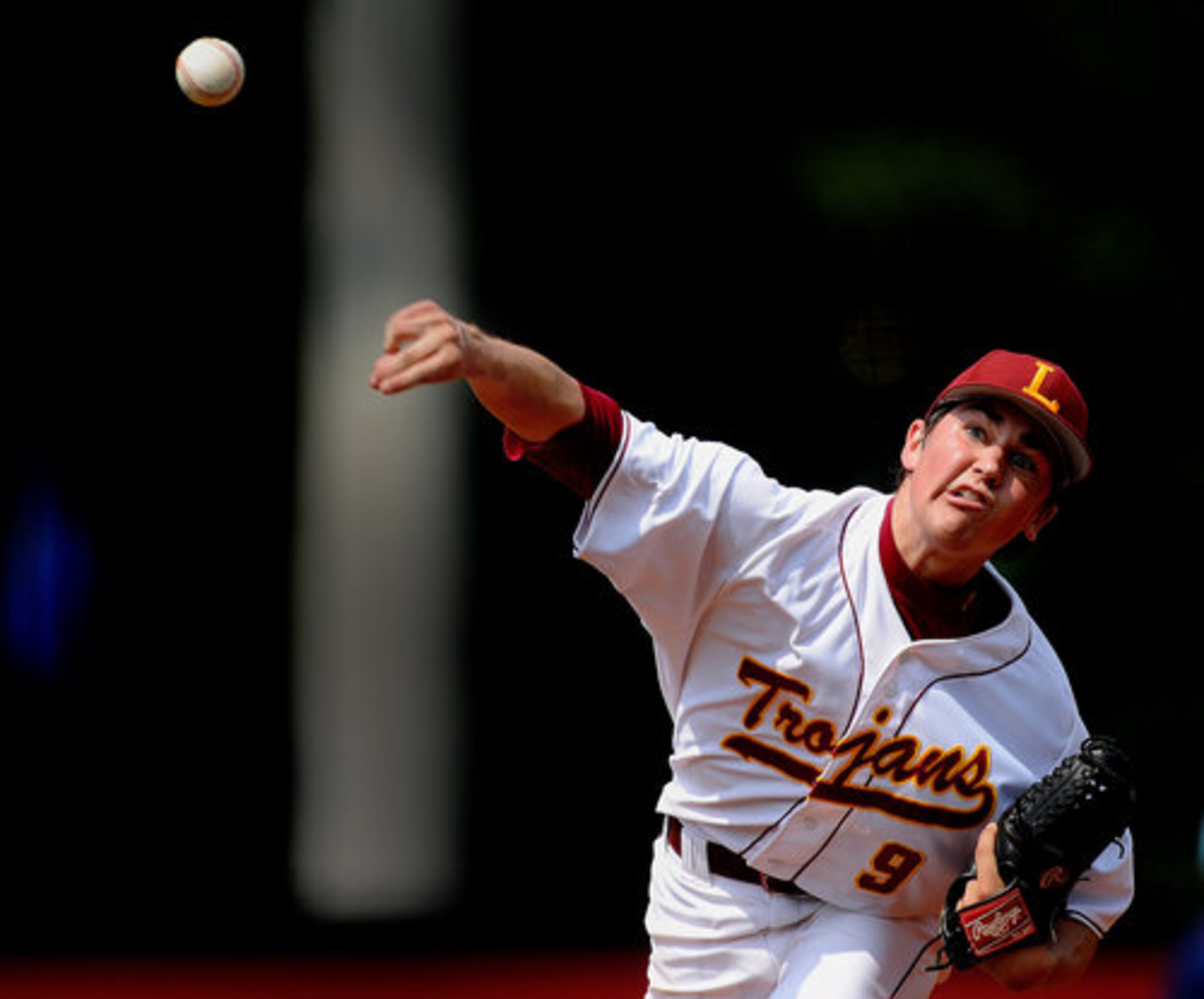 Lassiter High School's Ross Ripple pitches during game 1 for Class AAAAA baseball championship on Saturday, May 29,2010.