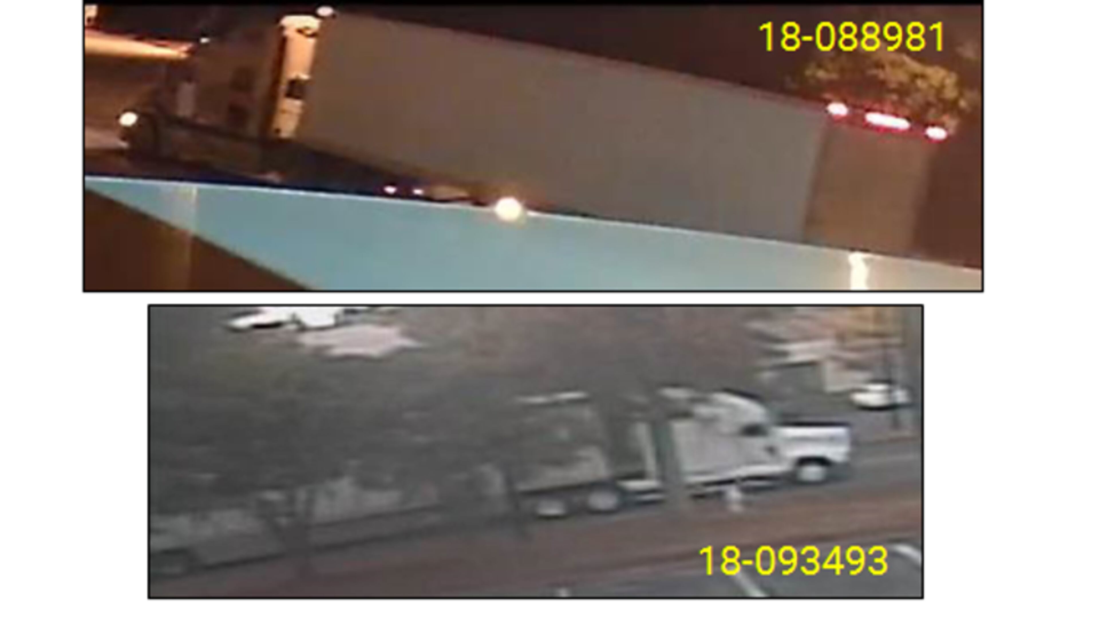 A group of burglars used a truck to steal nearly $1 million in electronics from two businesses on Sept. 23.