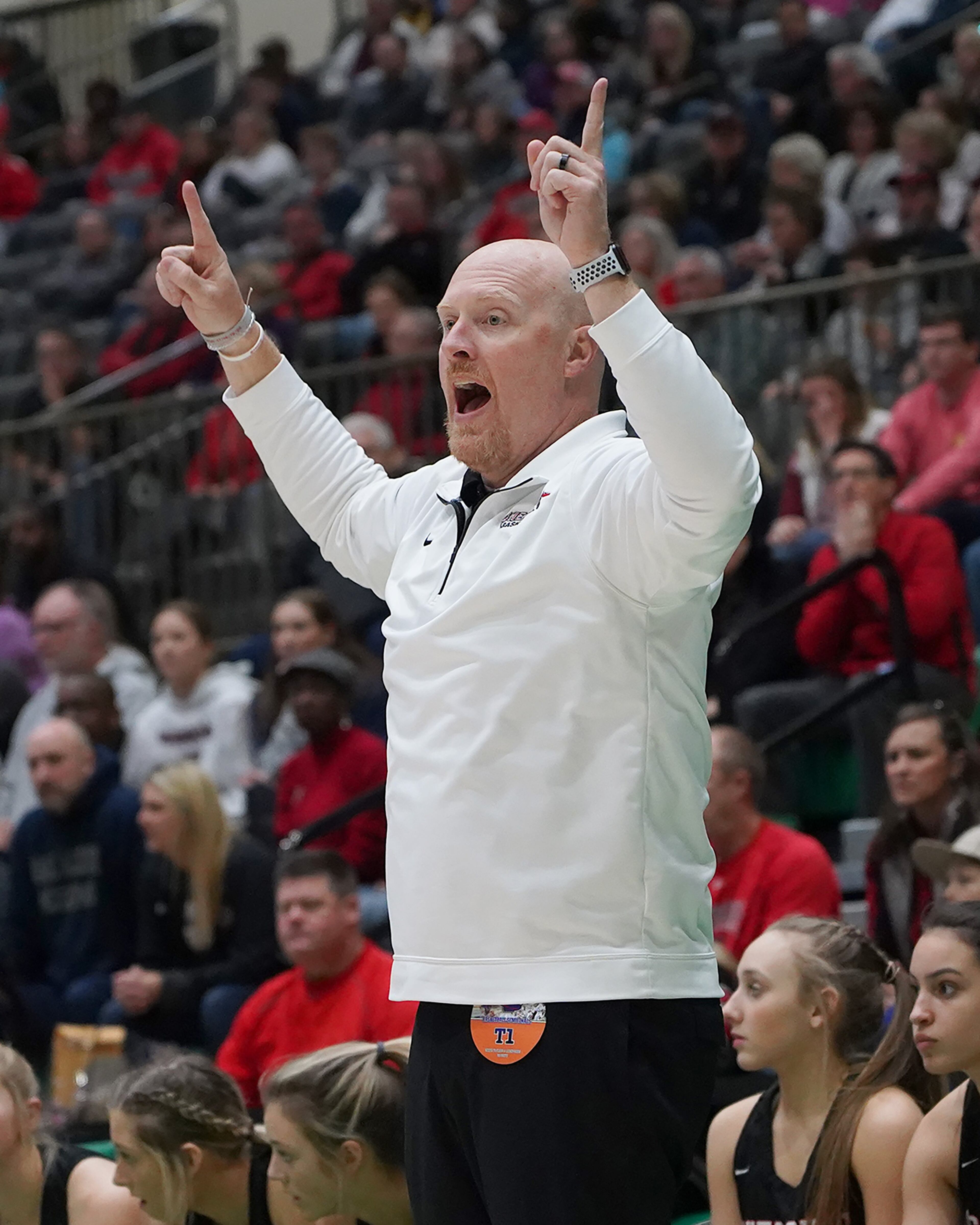 Cherokee coach Matt Cates. (AP Photo/Tami Chappell)
