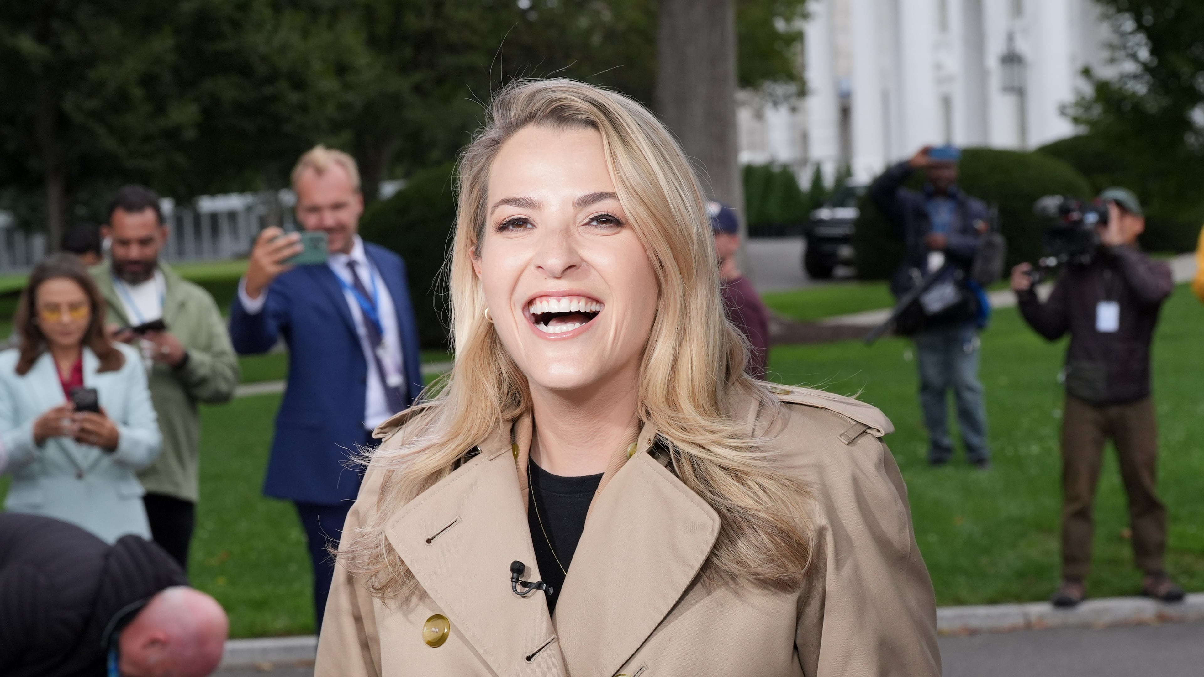 CNN Senior Reporter Betsy Klein reports from the White House, Thursday, Sept. 24, 2026, in Washington. (AP Photo/Alex Brandon)