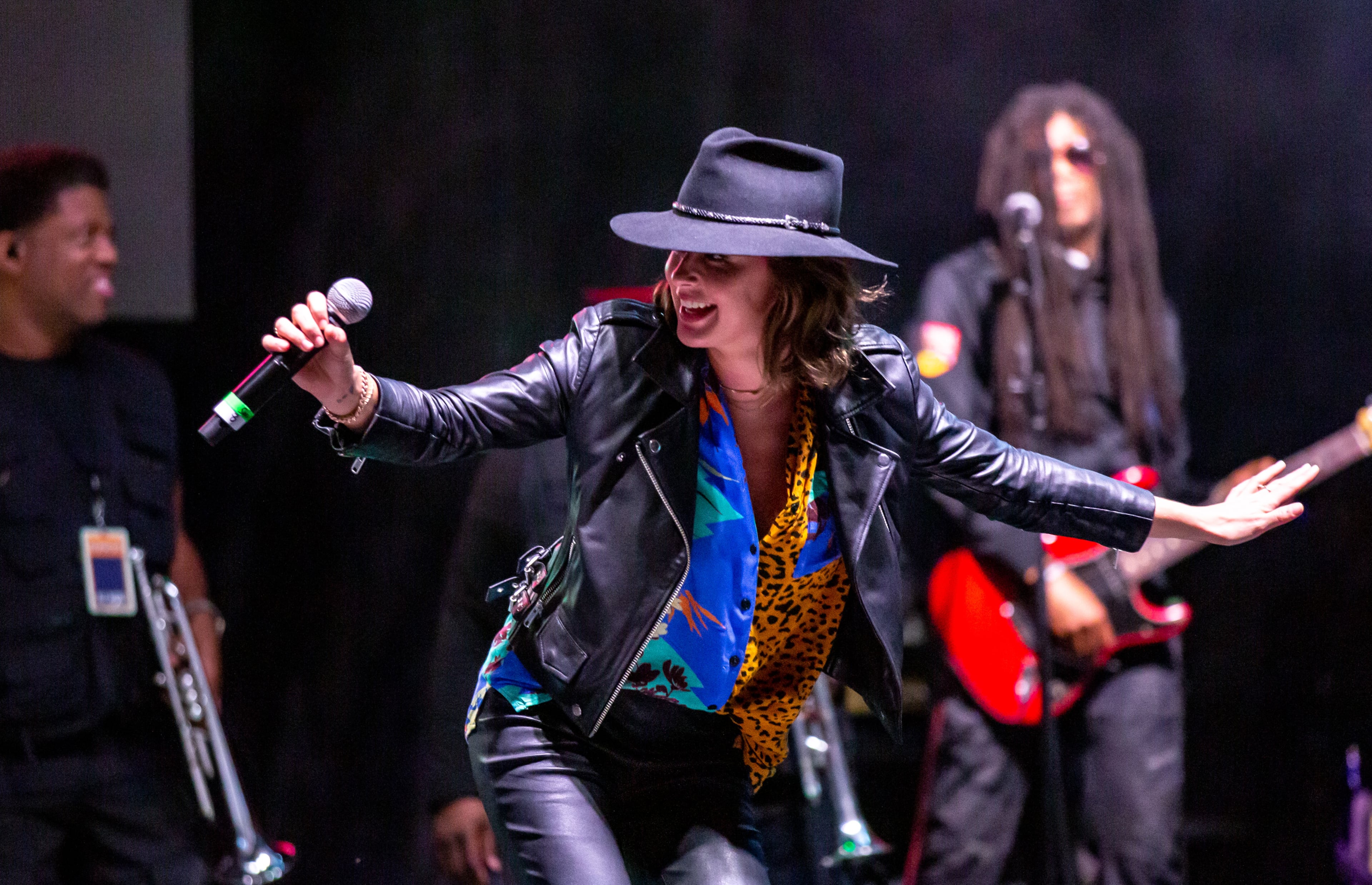 Big Grams – Big Boi’s pairing with trip-hop duo Phantogram (Sarah Barthel and Josh Carter) - played the final show of the "Big Night Out" concert series at Centennial Olympic Park on Oct. 25, 2020.