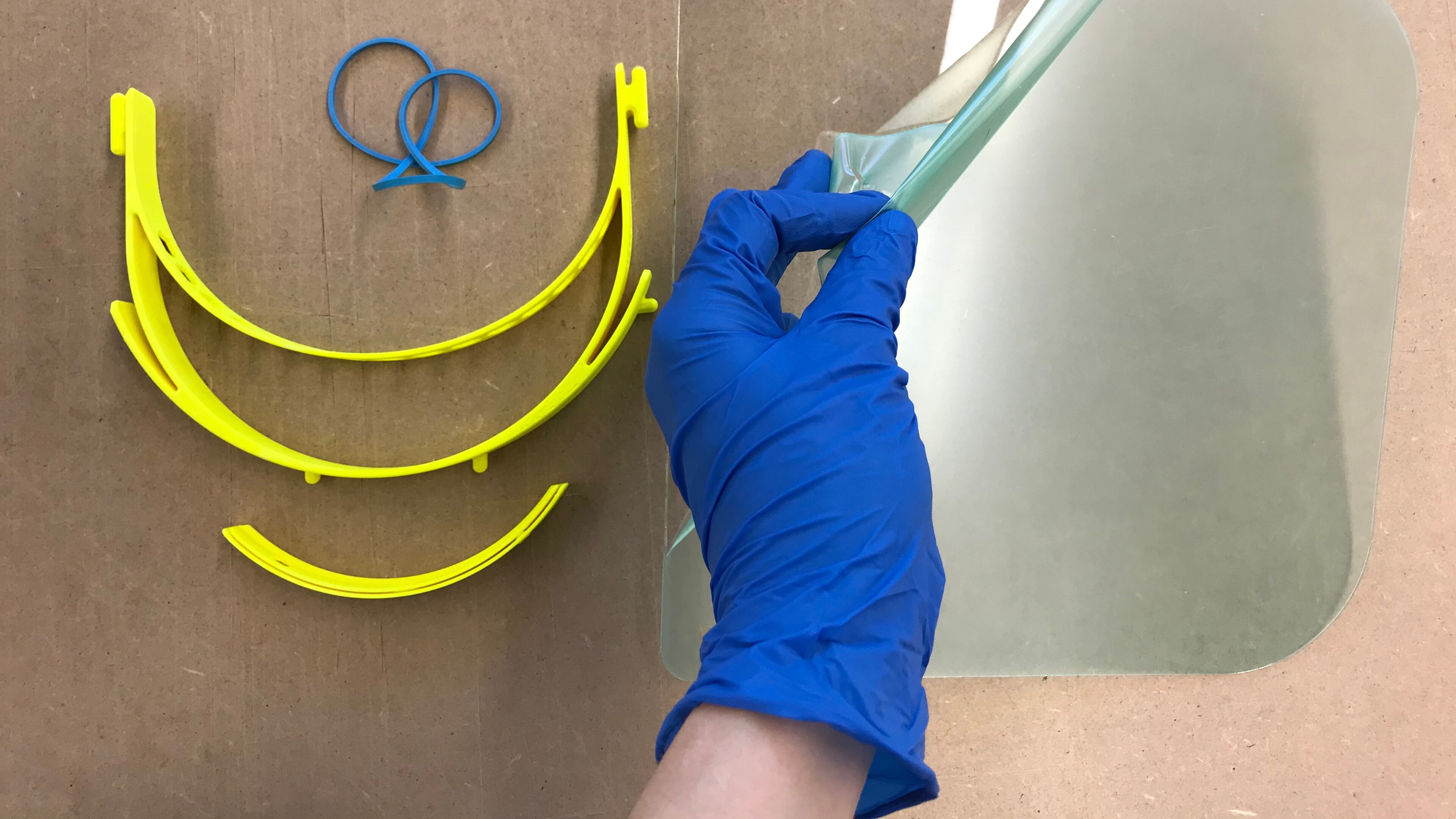 KSU staff members are using a 3D printer and laser cutter in the university’s College of Architecture and Construction Management’s Digital Fabrication Lab to create face shields, which protect healthcare workers’ eyes and face from the virus spread by coughs and sneezes of infected patients.