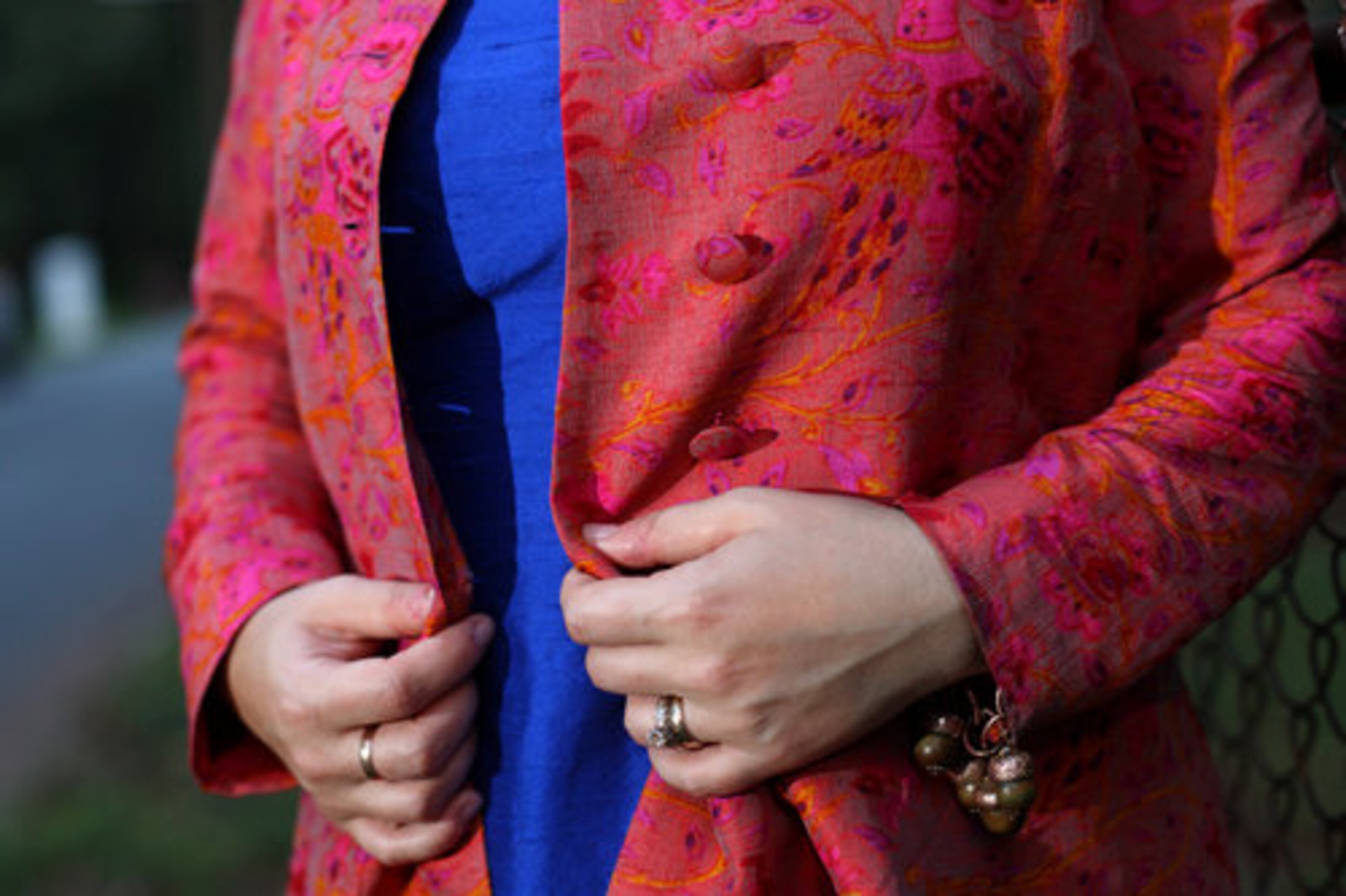 BEST FIND: "A gorgeous raw silk Indian coat at a vintage clothing sidewalk sale at South by Southwest (music festival) in Austin, Texas. Fits me perfectly, has lots of color and it was only $5. A vintage Dior scarf in a bin at a flea market in Asheville for $10."
