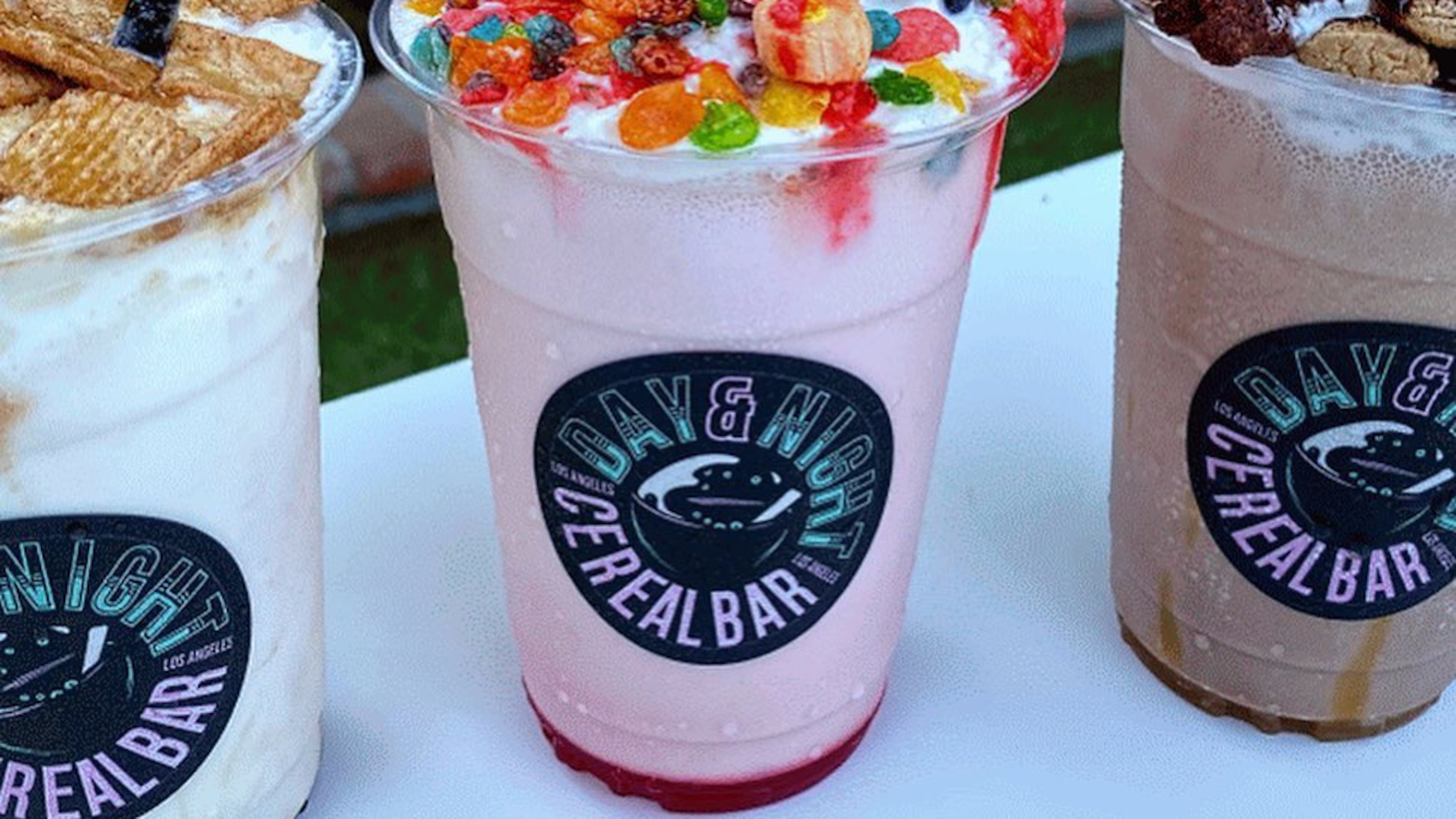 Day & Night Cereal Bar’s menu features build-your-own cereal bowls and milkshakes.