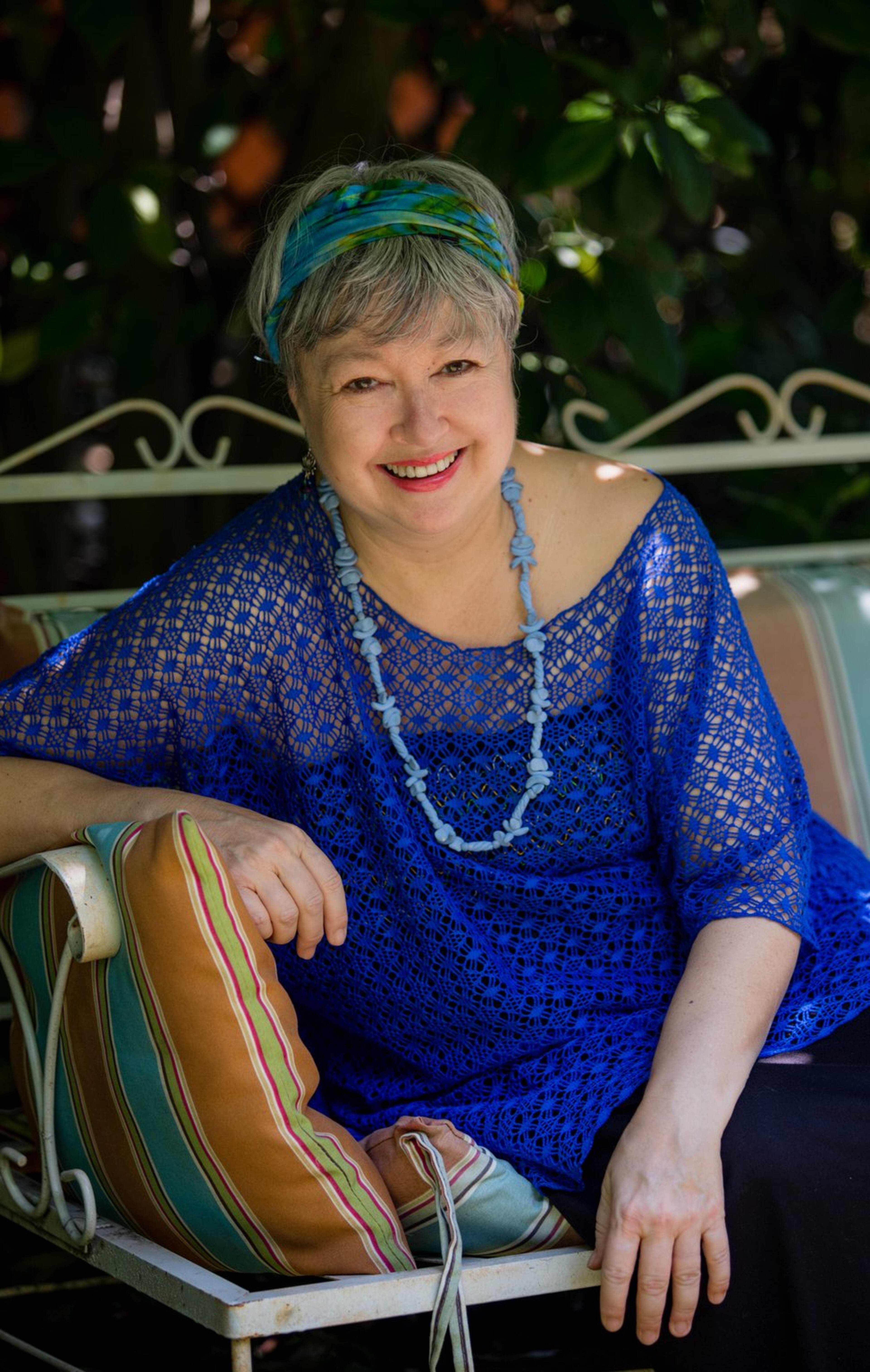 Sheri Mann Stewart, an actress with 40 years of experience, recently launched her own film production company, Mann Woman Productions. She completed filming the first production under her label just before the coronavirus pandemic. Outside her home in Lake Claire, she works in her garden and spends time with her dog. Photo: Jenni Girtman for The Atlanta Journal-Constitution