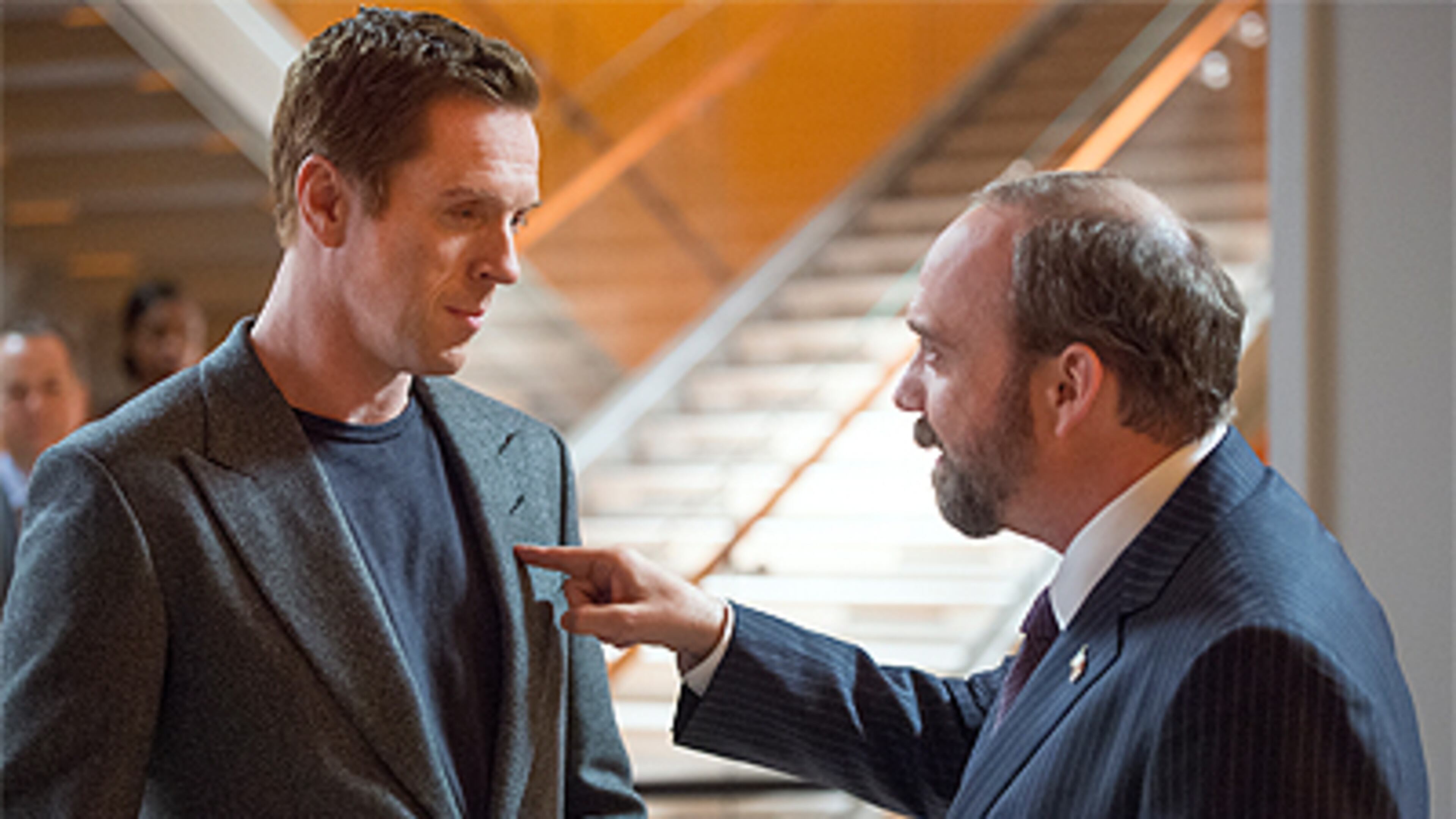 Showtime's "Billions" stars Paul Giamatti and Damian Lewis of "Homeland" fame. It debuts Sunday, January 17, 2016.