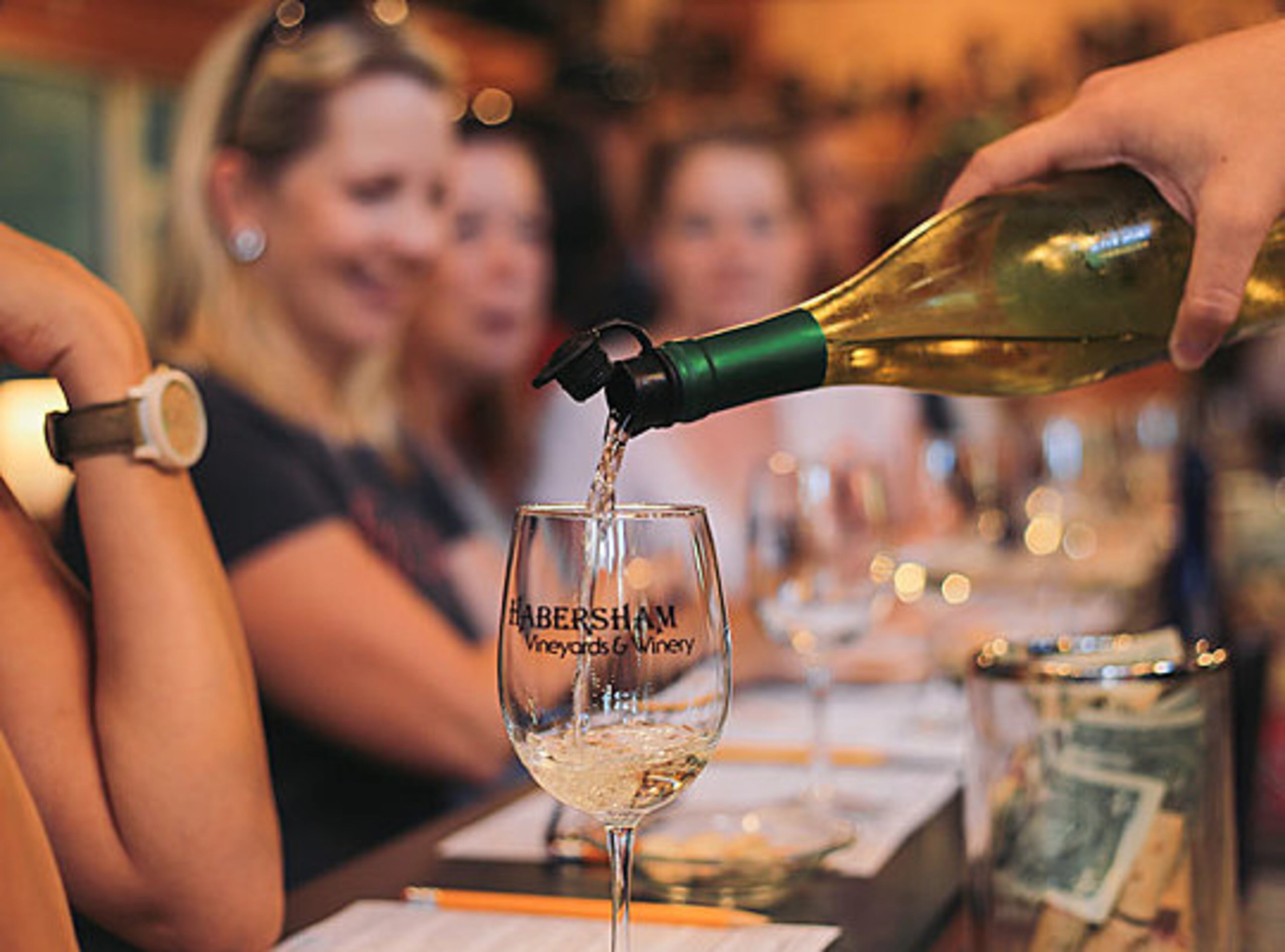 Habersham Vineyards & Winery offers a group of wines to taste every day.