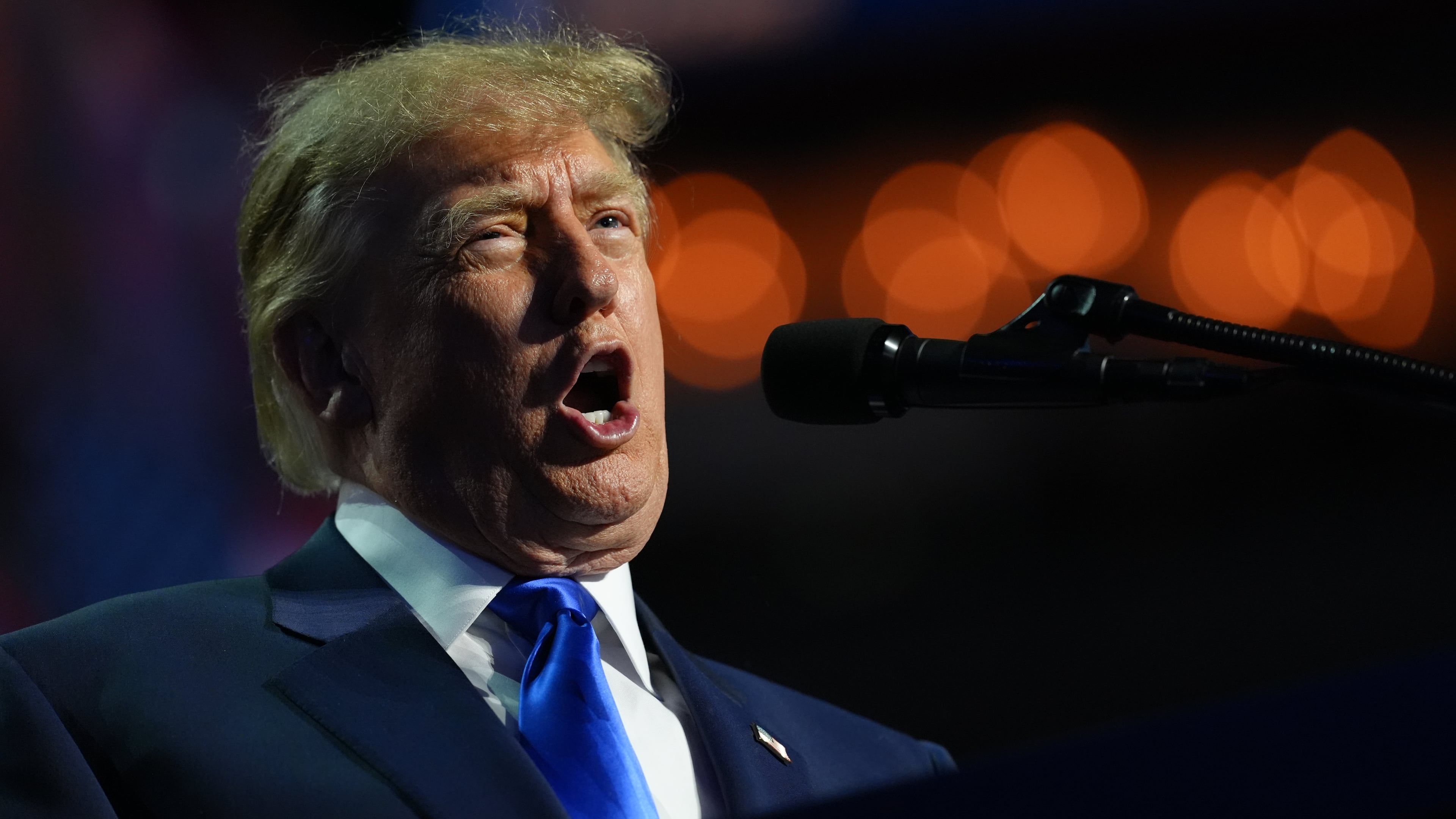 President Donald Trump speaks during the RNC Midterm Convention, Wednesday, Sept. 9, 2026, at the American Airlines Center in Dallas. (AP Photo/Jacquelyn Martin)