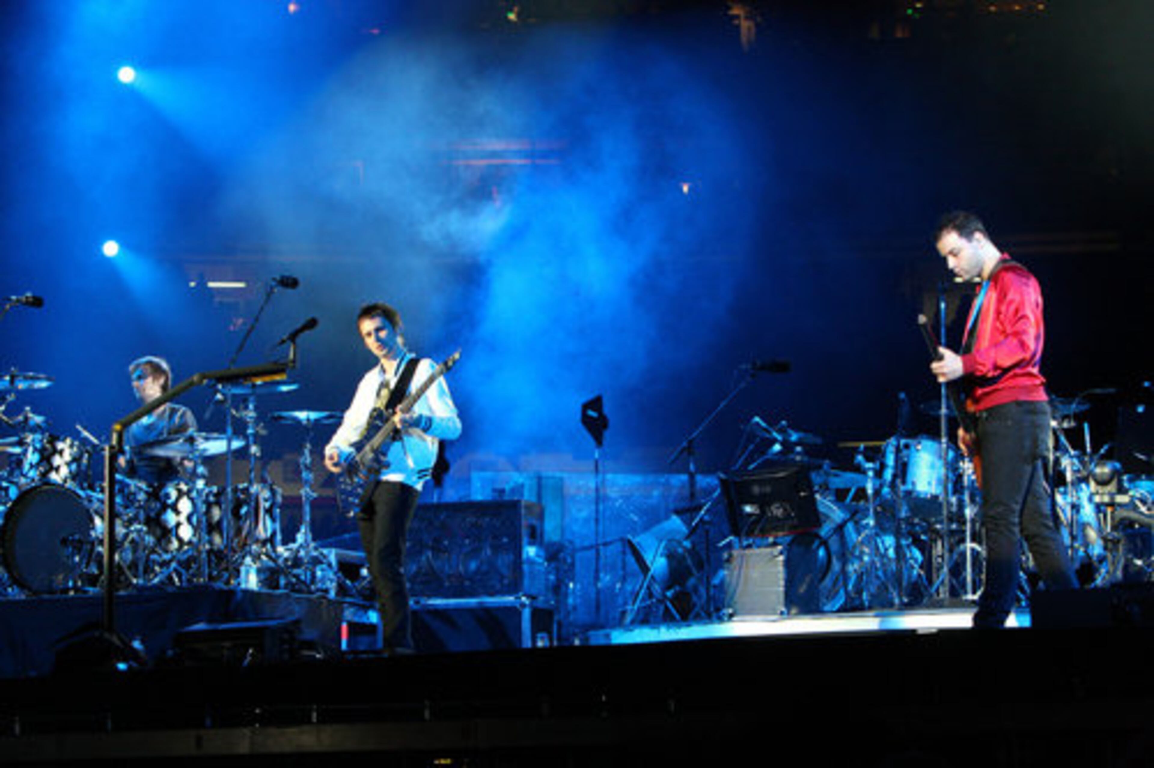 British rockers Muse opened the show. Muse played ferocious, progressive rock with a dark edge.
