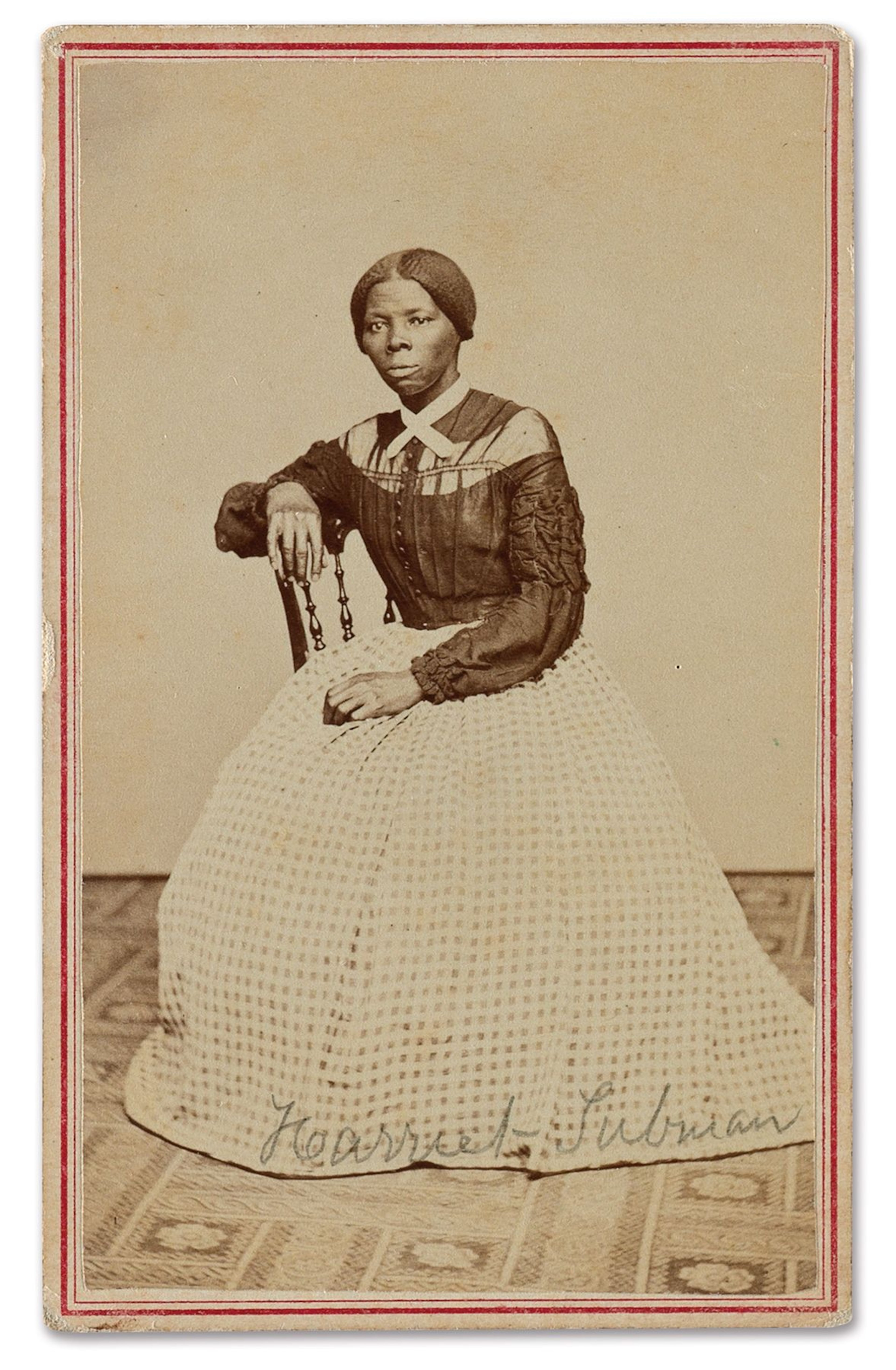 A previously unrecorded photo of Harriet Tubman, circa 1860s, recently sold at auction for $161,000.