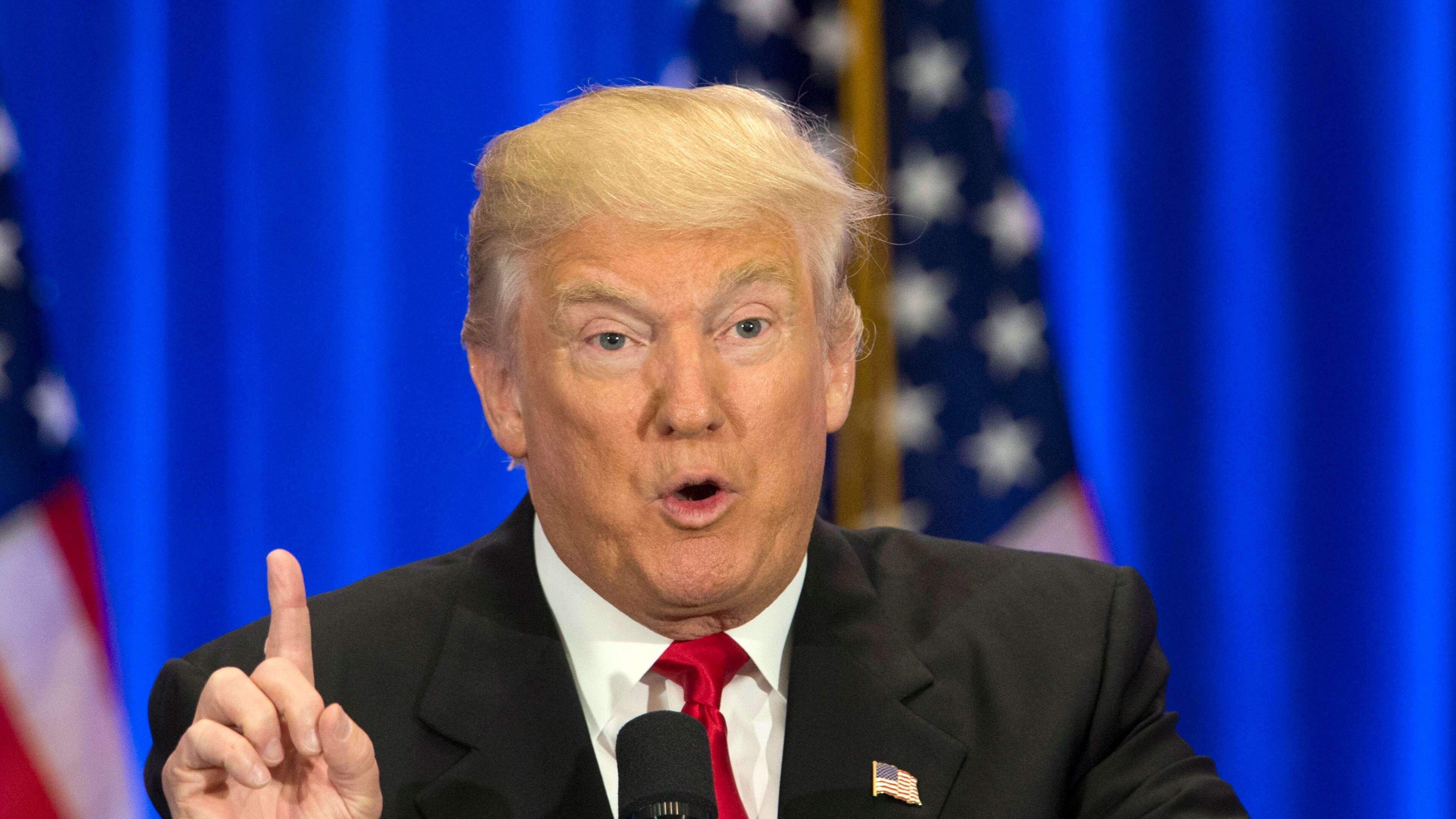 In this June 22, 2016, photo, Republican presidential candidate Donald Trump speaks in New York. The nation’s framework for economic security and health care in retirement is financially unsustainable, but you wouldn’t know it from listening to the presidential candidates. Unusual for a Republican, Trump has promised not to cut Social Security, Medicare or Medicaid, the health care program for low-income people. (AP Photo/Mary Altaffer)