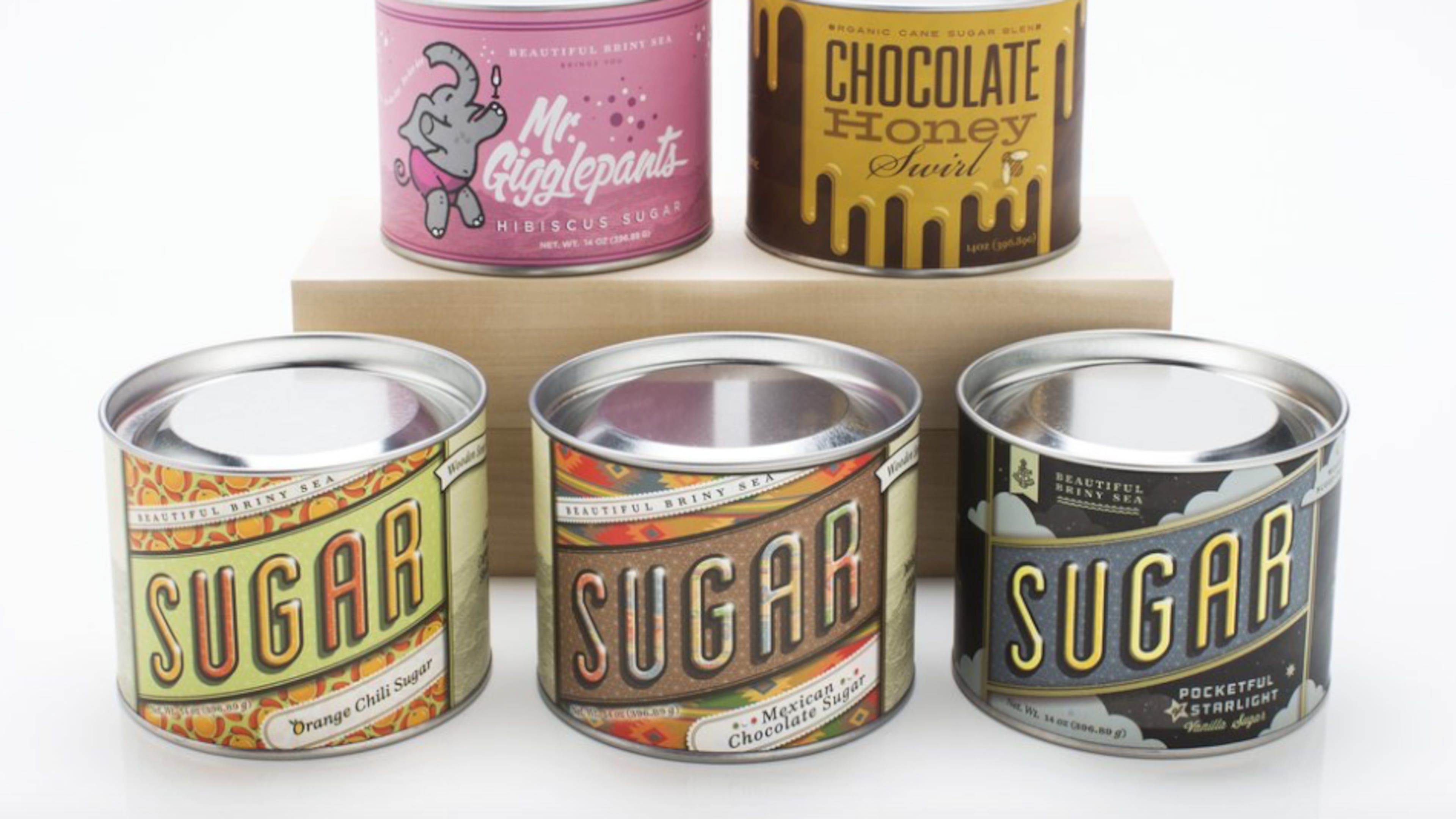 Sprinkle magic into holiday baking and more with a three-piece sugar set. Photo credit: Beautiful Briny Sea.