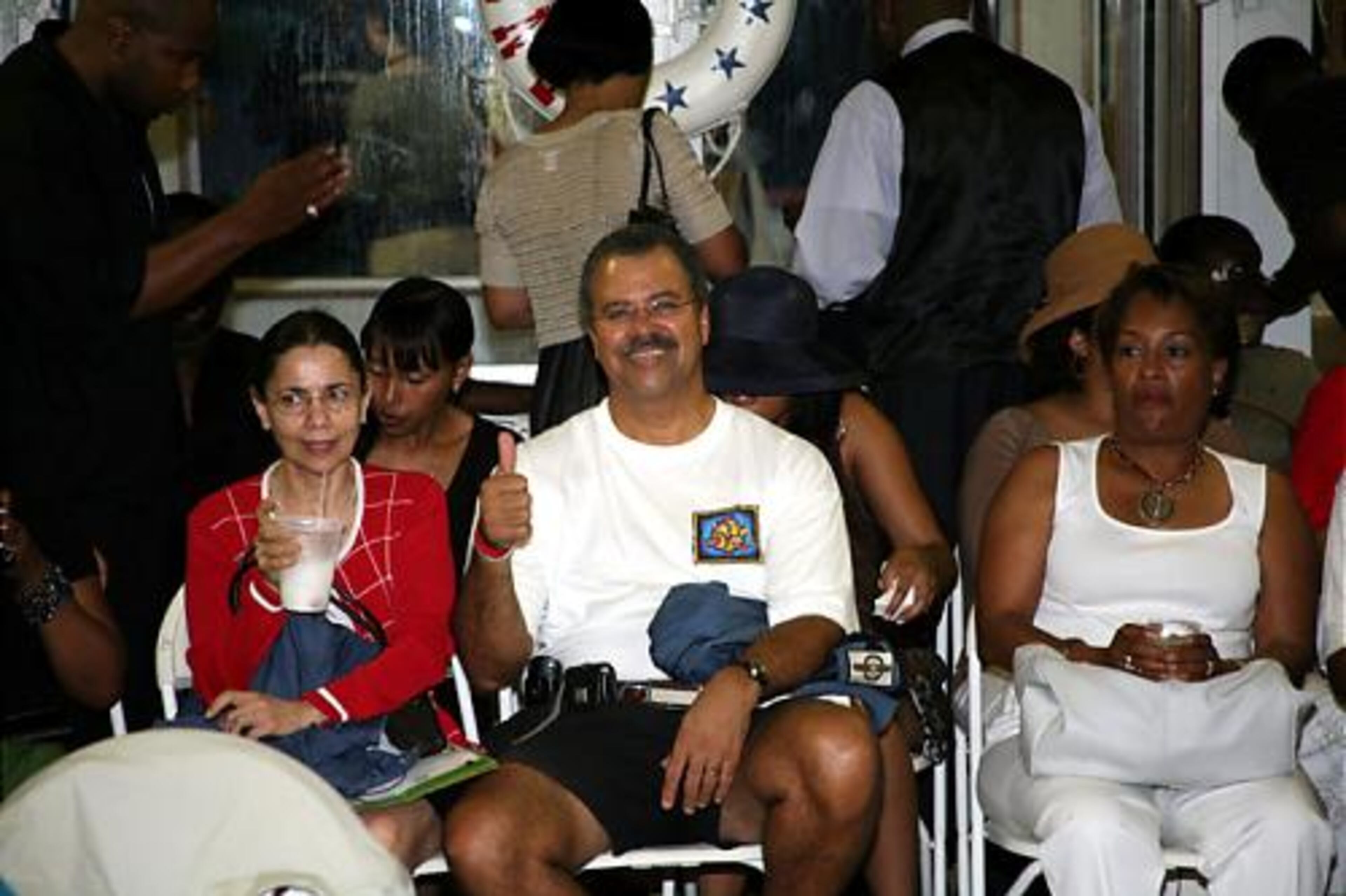 Among those enjoying the party on the Henry Grady was Ben DeCosta, general manager of Hartsfield-Jackson Airport.