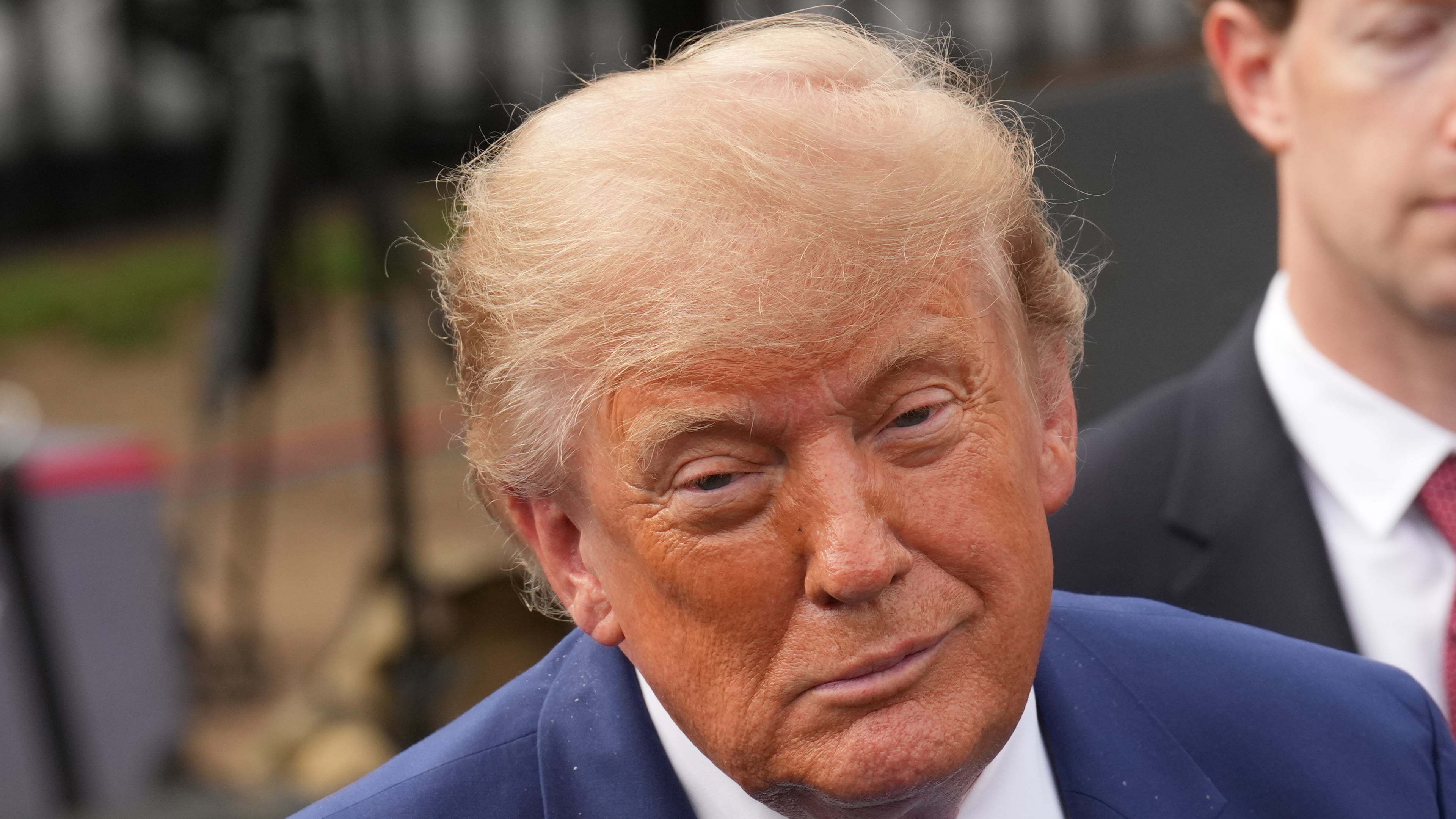President Donald Trump speaks to reporters at the White House in Washington, Tuesday Sept. 29, 2026, after meeting with top executives of AI firms. (AP Photo/Jacquelyn Martin)