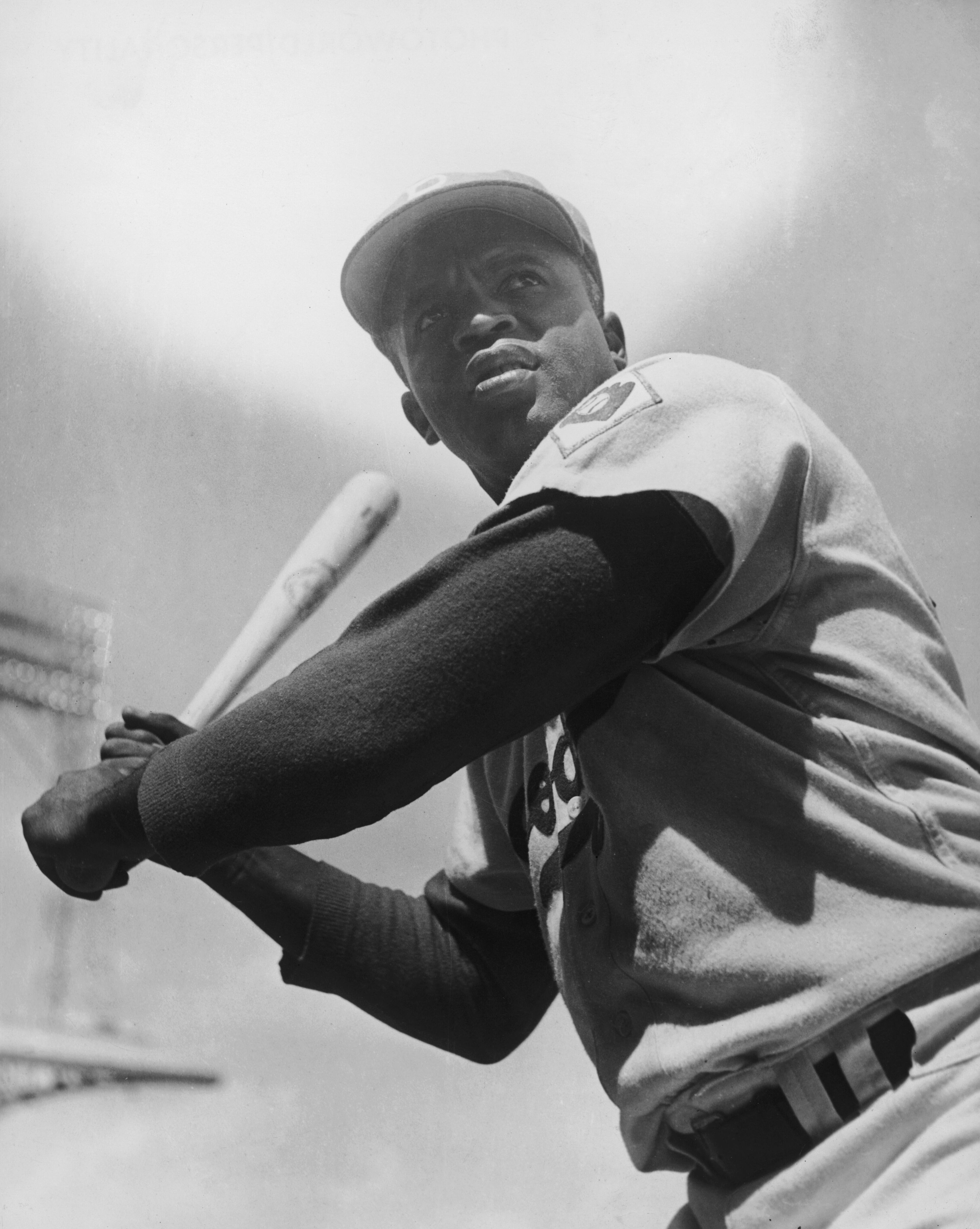 American baseball player Jackie Robinson (1919 - 1972) of the Brooklyn Dodgers, circa 1950. (Photo by Curt Gunther/Keystone/Getty Images)