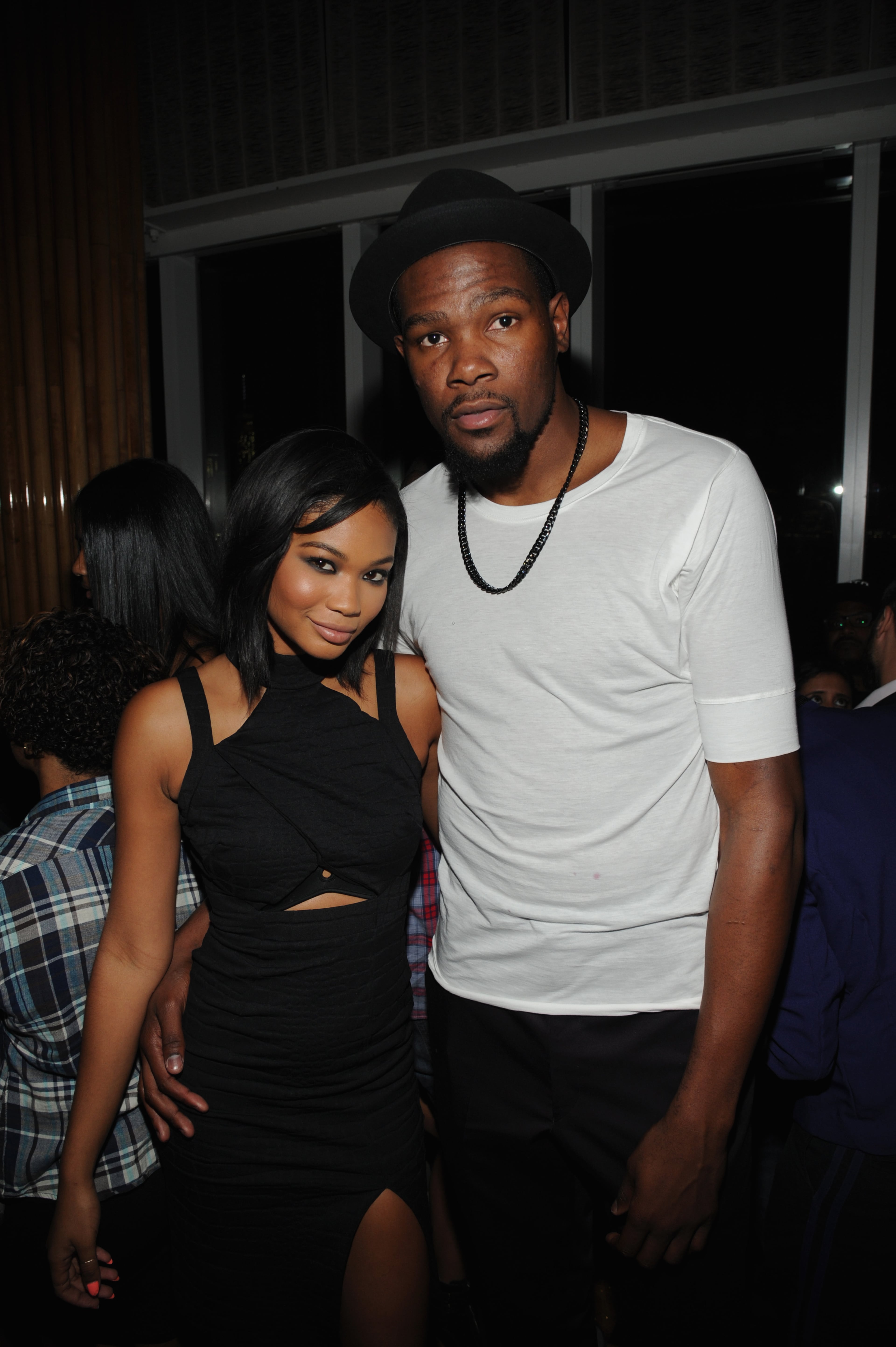 NEW YORK, NY - SEPTEMBER 23: Chanel Iman and Kevin Durant attend NBA 2K15 Launch Celebration at The Standard on September 23, 2014 in New York City. (Photo by Bryan Bedder/Getty Images for 2K Games)