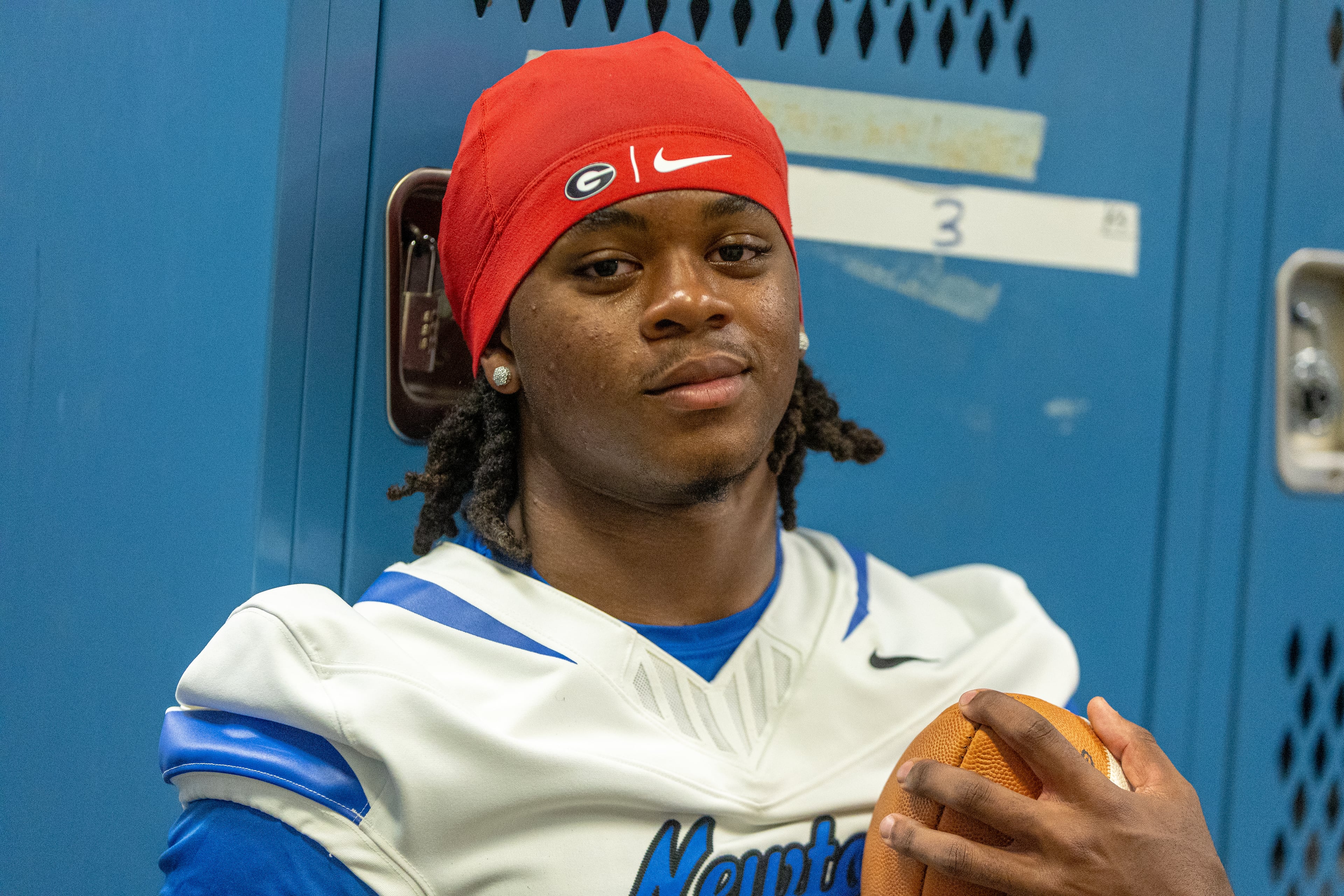 Newton High School 4-star running back Kevin Hartsfield is the consensus No. 1 RB prospect in America for the Class of 2028. He's already totaled up 2,026 yards on 12.9 yards per carry with 20 touchdowns in his first two varsity seasons. (Jeff Sentell/DawgNation)