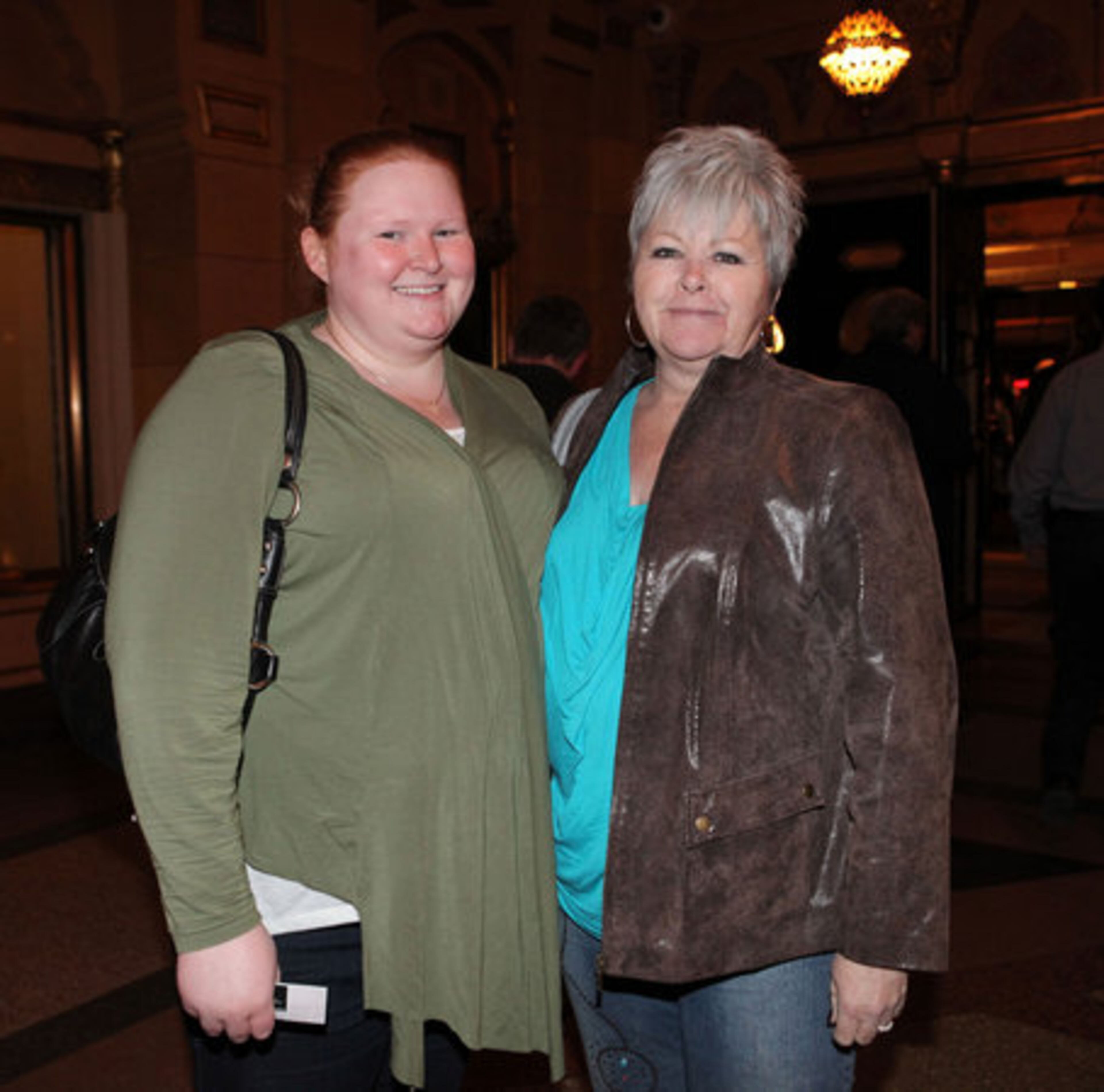 Stephanie and Nicole Stewart traveled from St. Louis to see Aretha Franklin at the Fox Theatre.