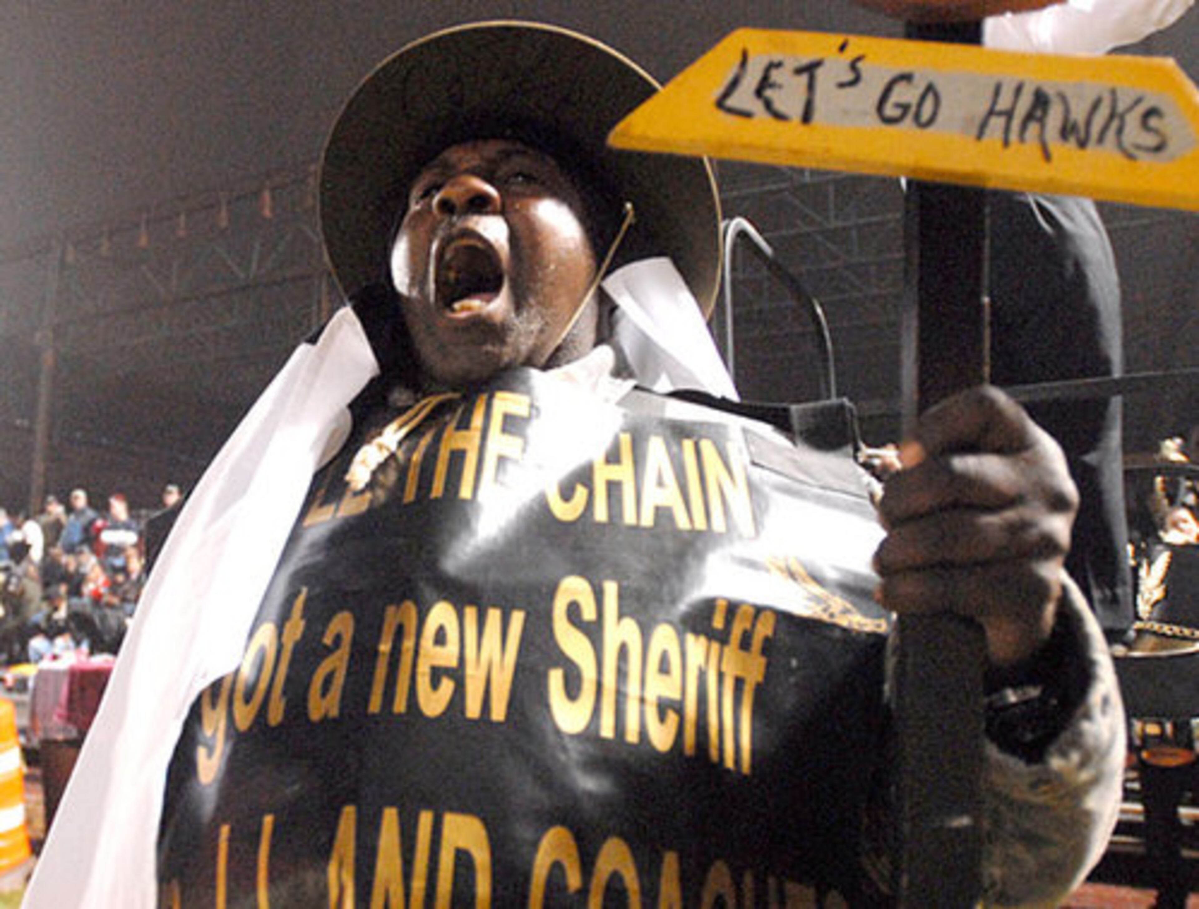Washington County's self-proclaimed No. 1 fan, Frank Simmons, roots for his team.