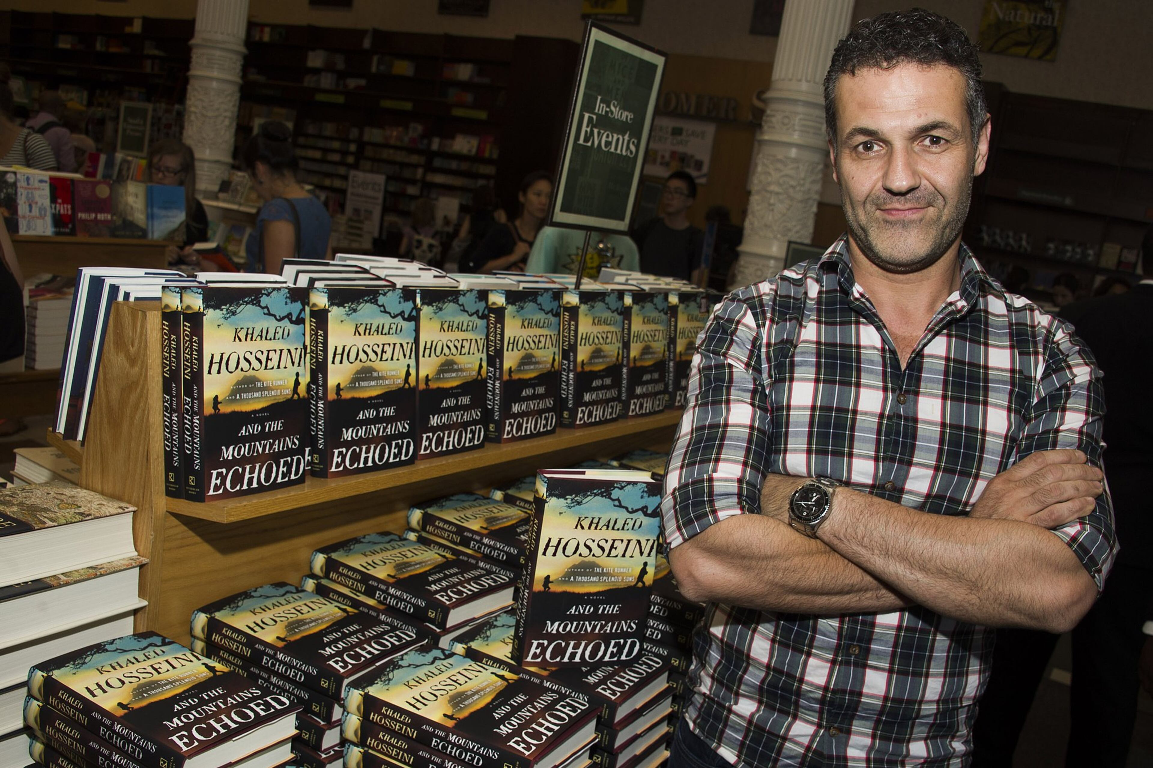 Author Khaled Hosseini poses for a photo before a book signing event at Barnes & Noble on May 21, 2013, in New York.